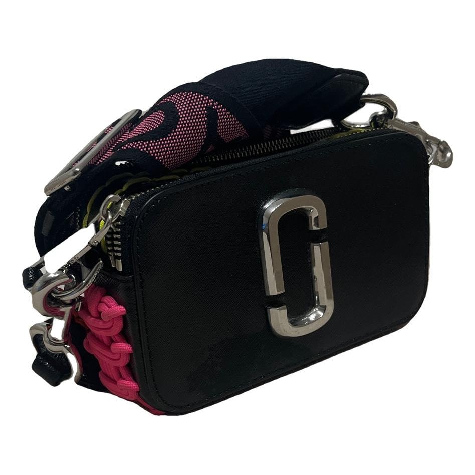 Snapshot leather clutch bag