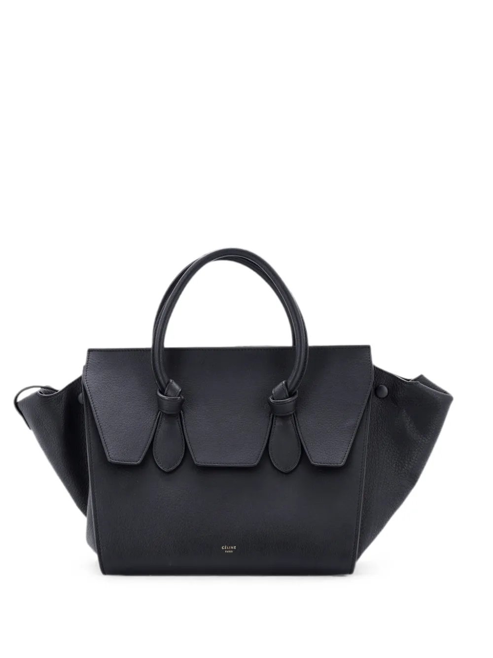Tie Knot Grainy Leather Mini tote bag