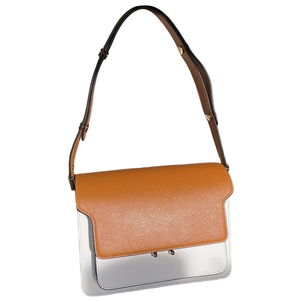 Leather clutch bag