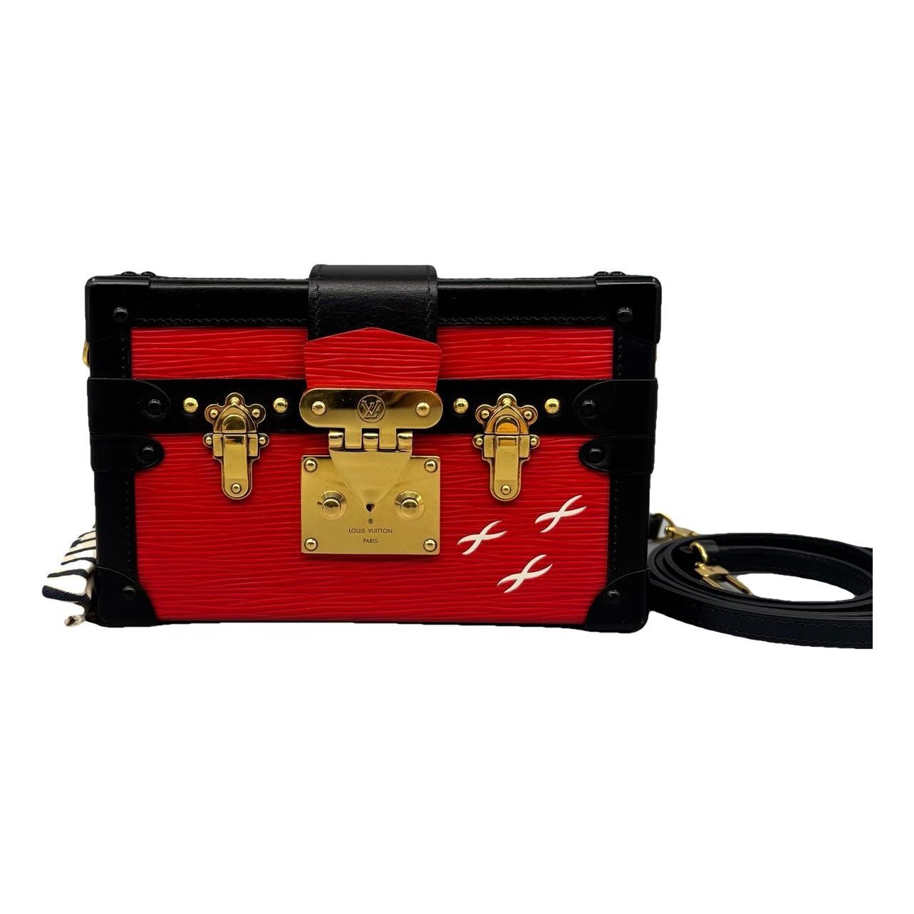 Petite Malle leather handbag