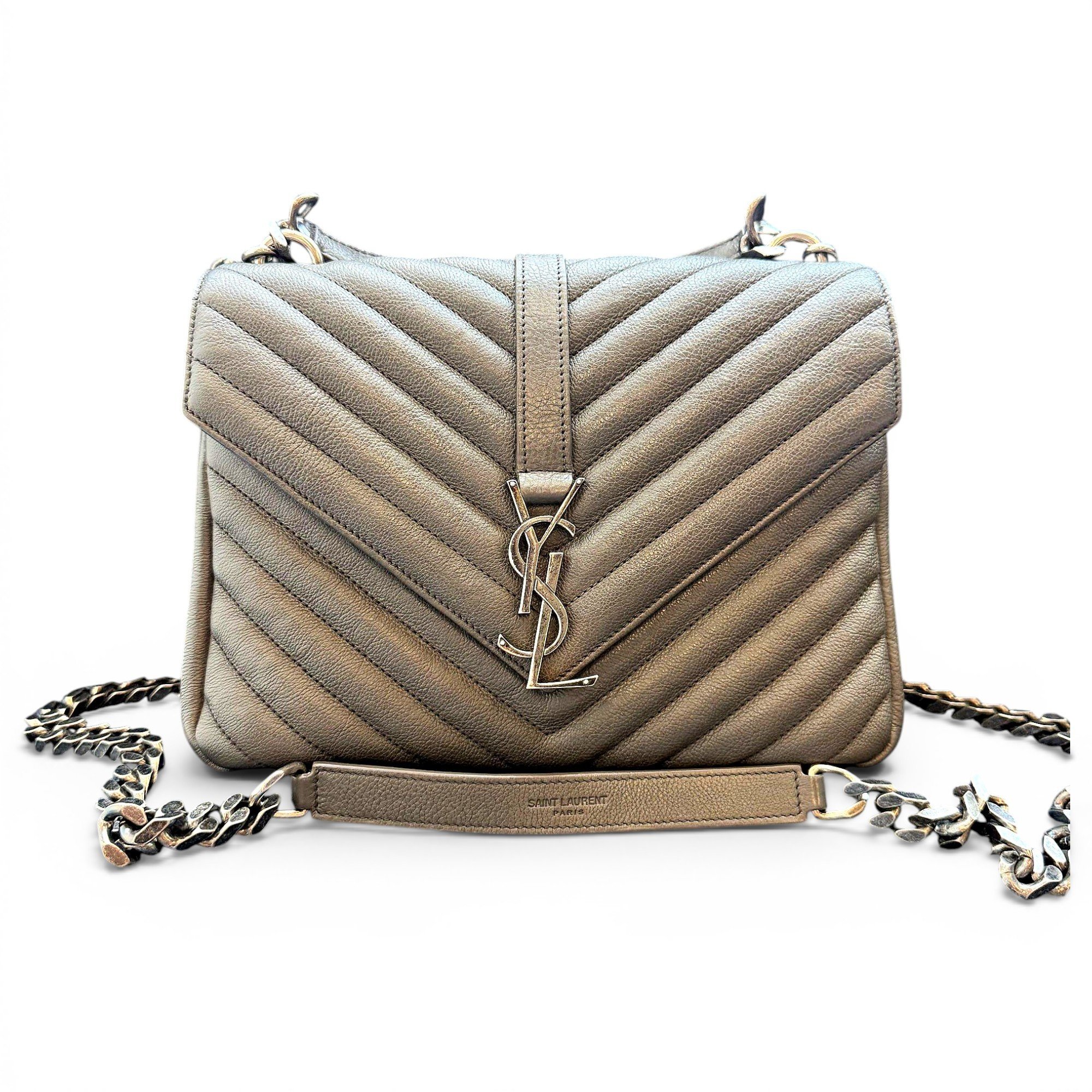 Collége monogramme leather handbag