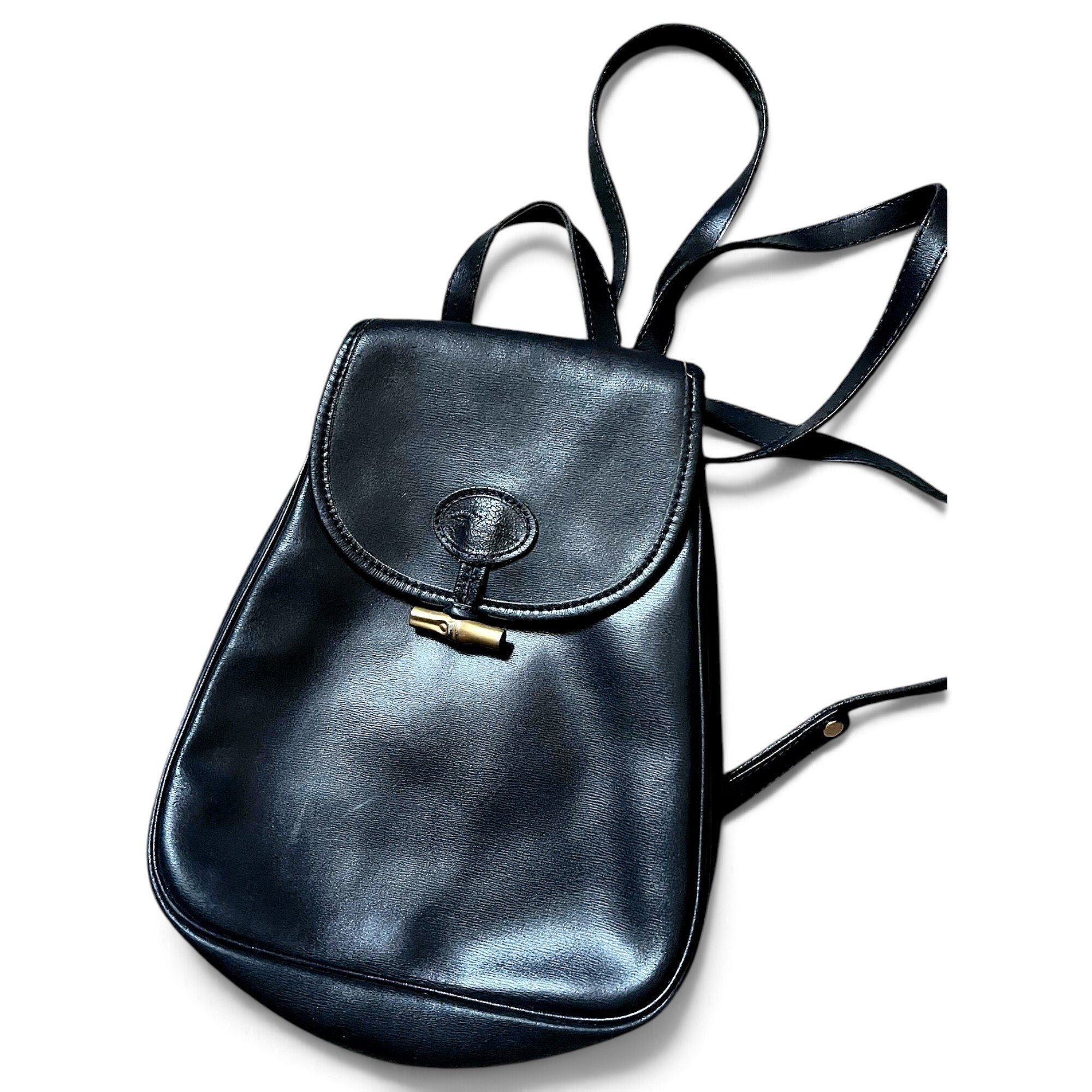 Leather backpack