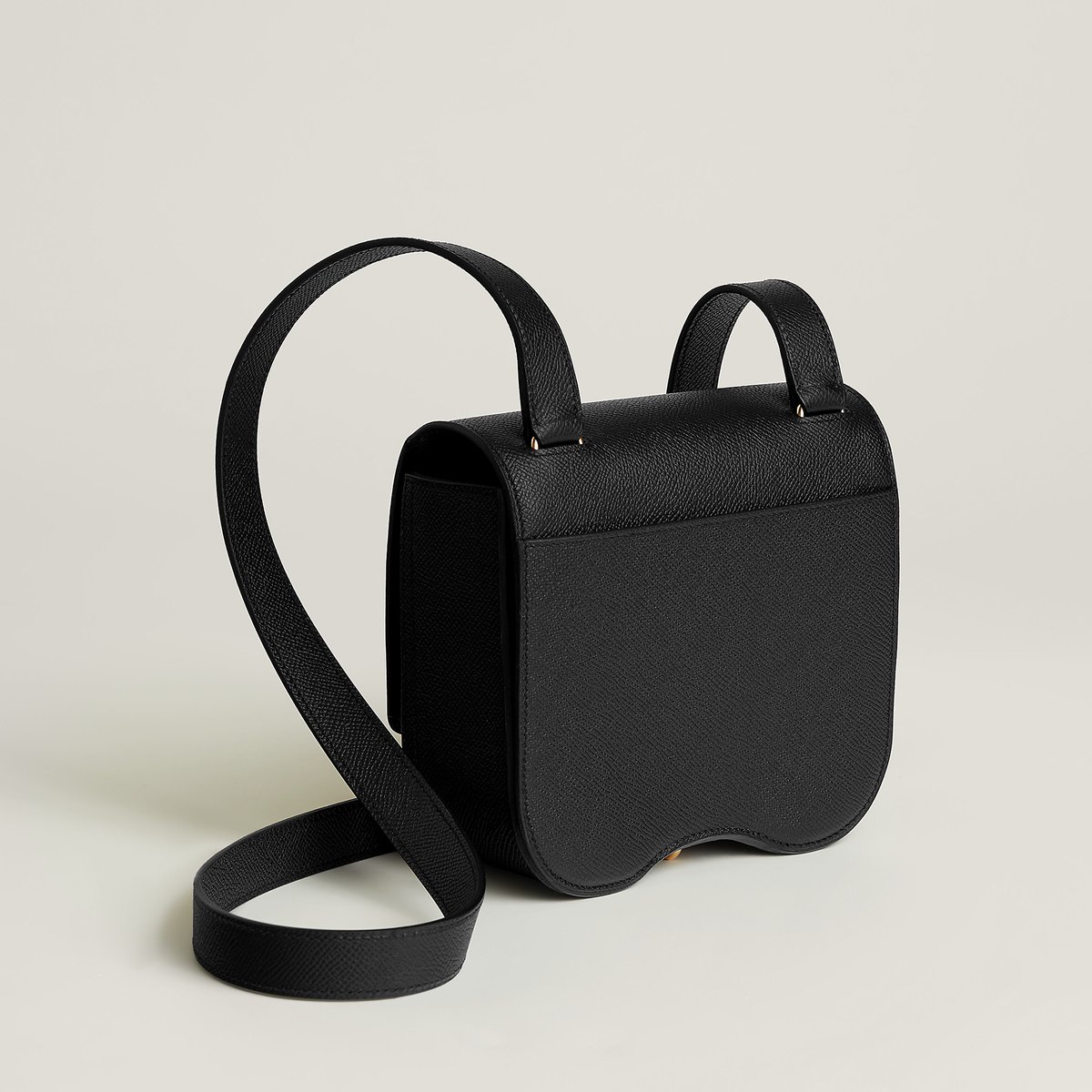 Noir Bolsa Hermès Della Cavalleria Míni II