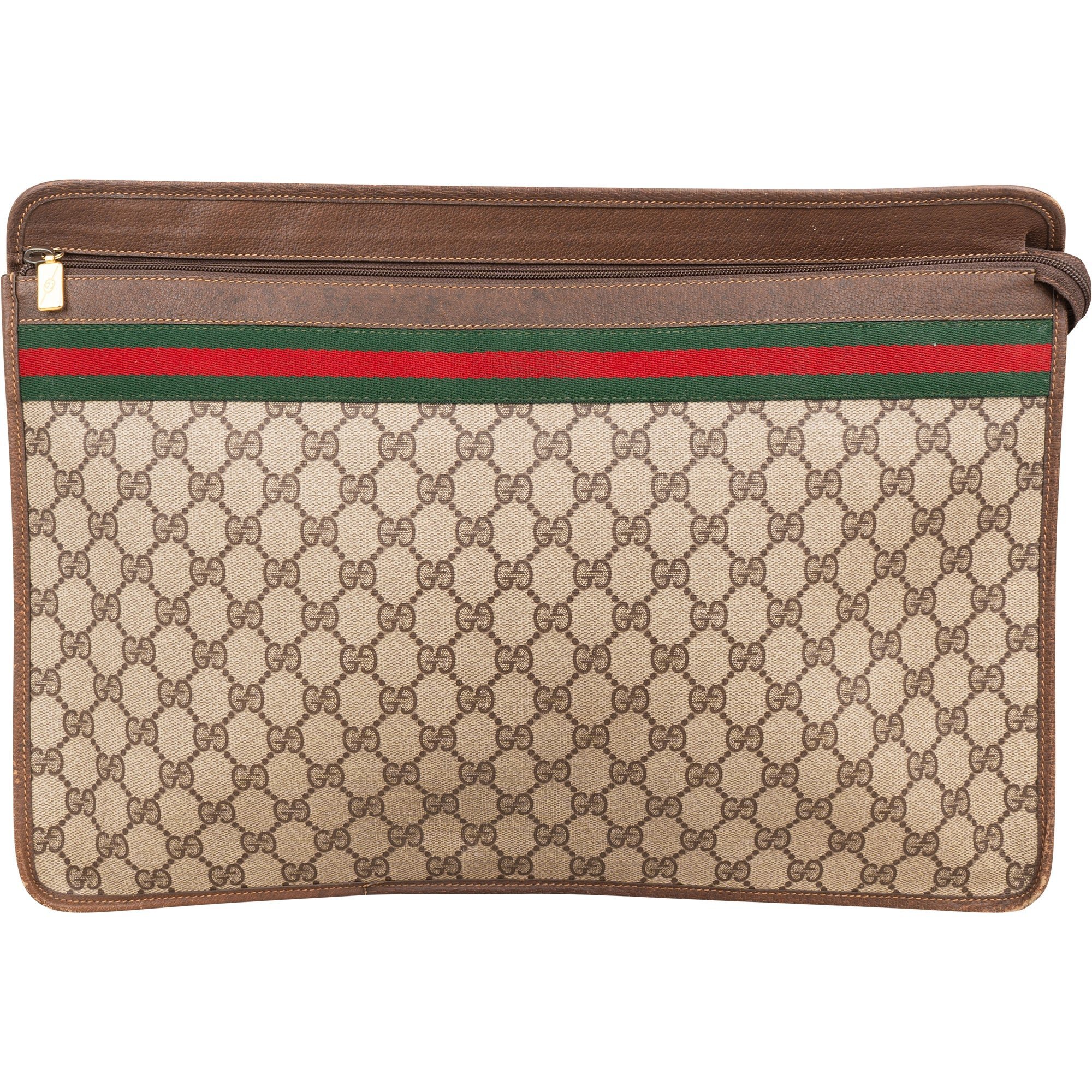 Ophidia leather clutch bag
