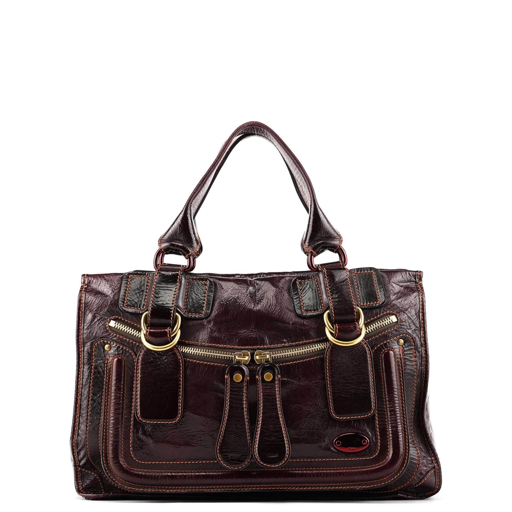 Chloe Paddington patent leather tote