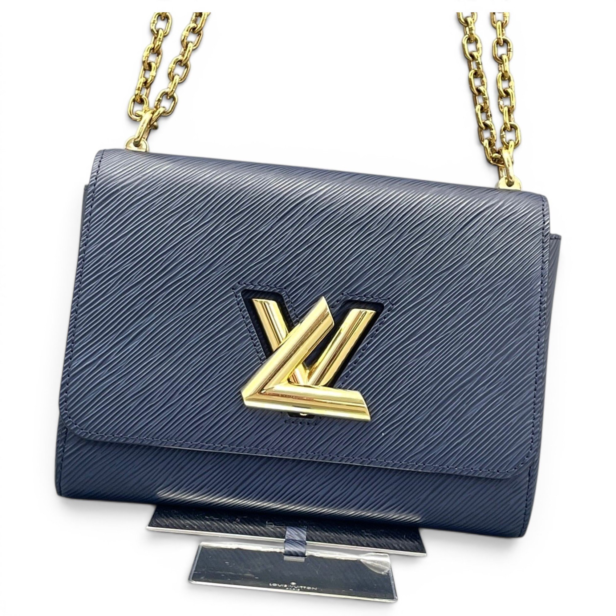 Twist leather handbag