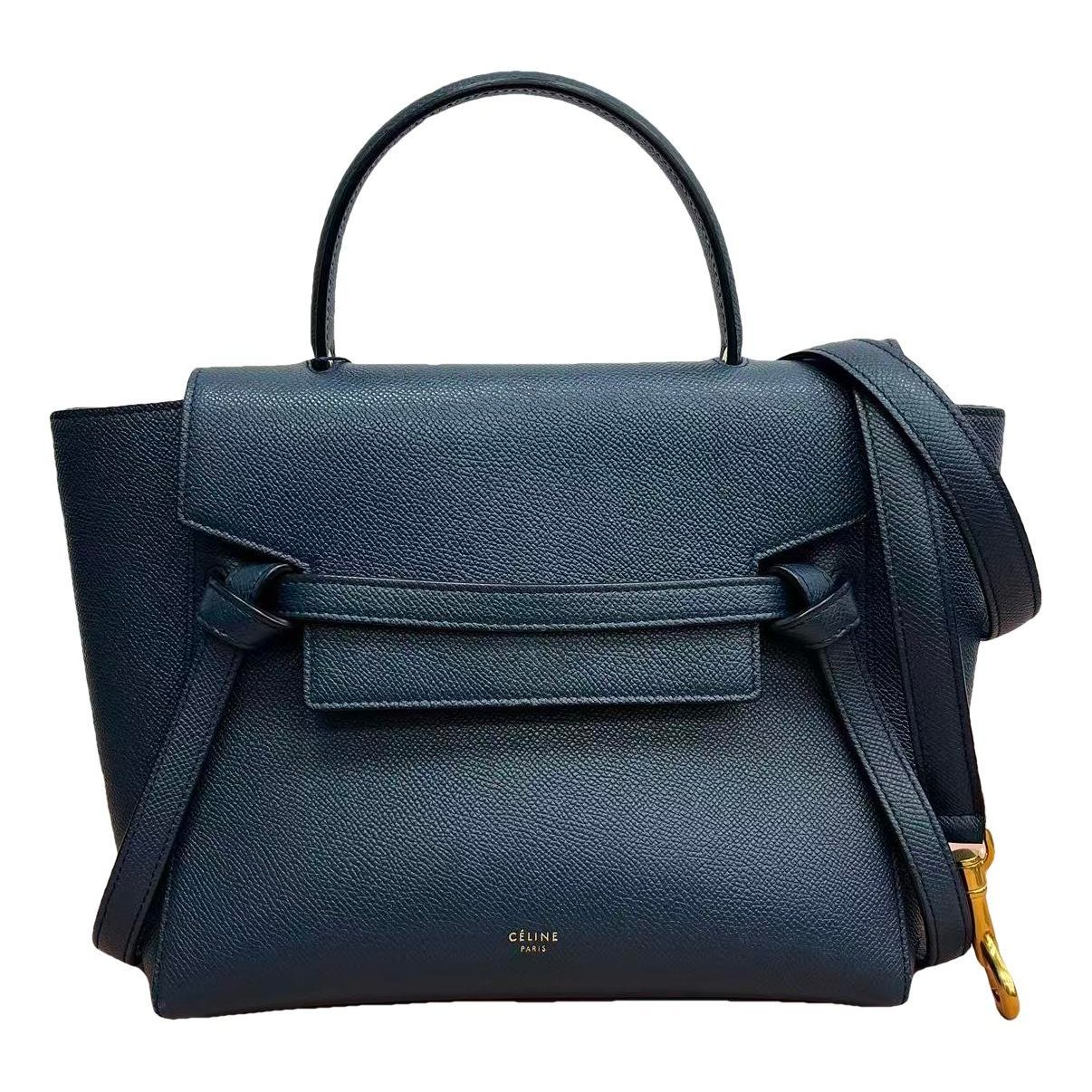Belt leather handbag