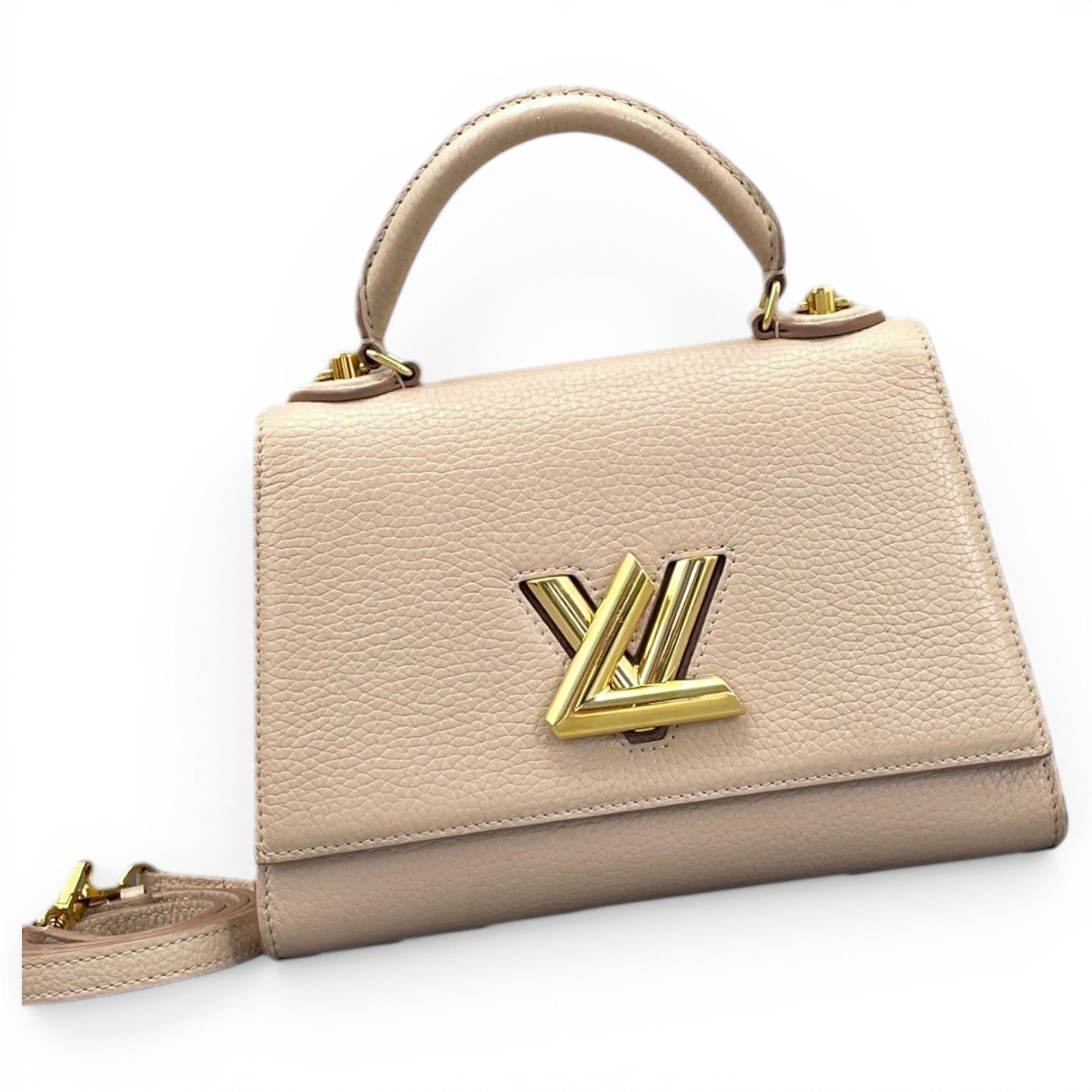 Twist One Handle leather handbag