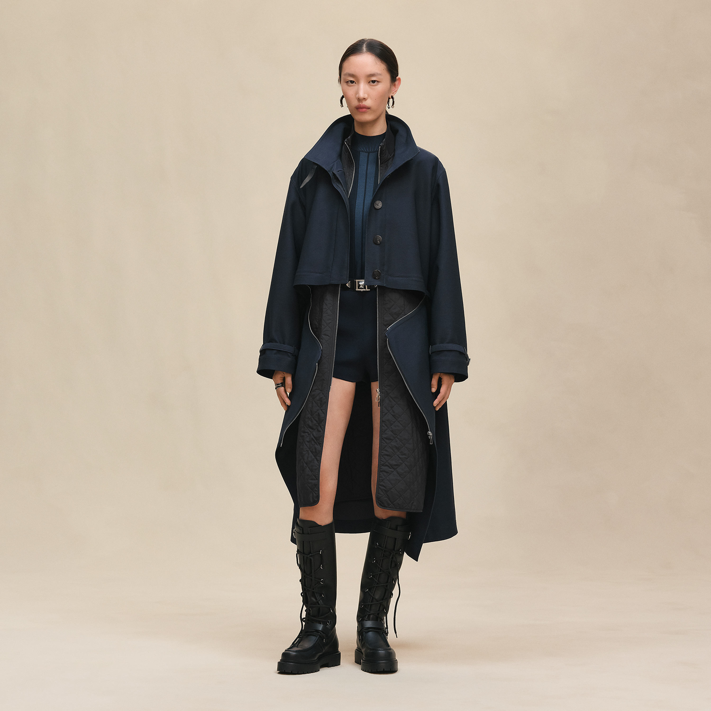 Modular quilted coat
