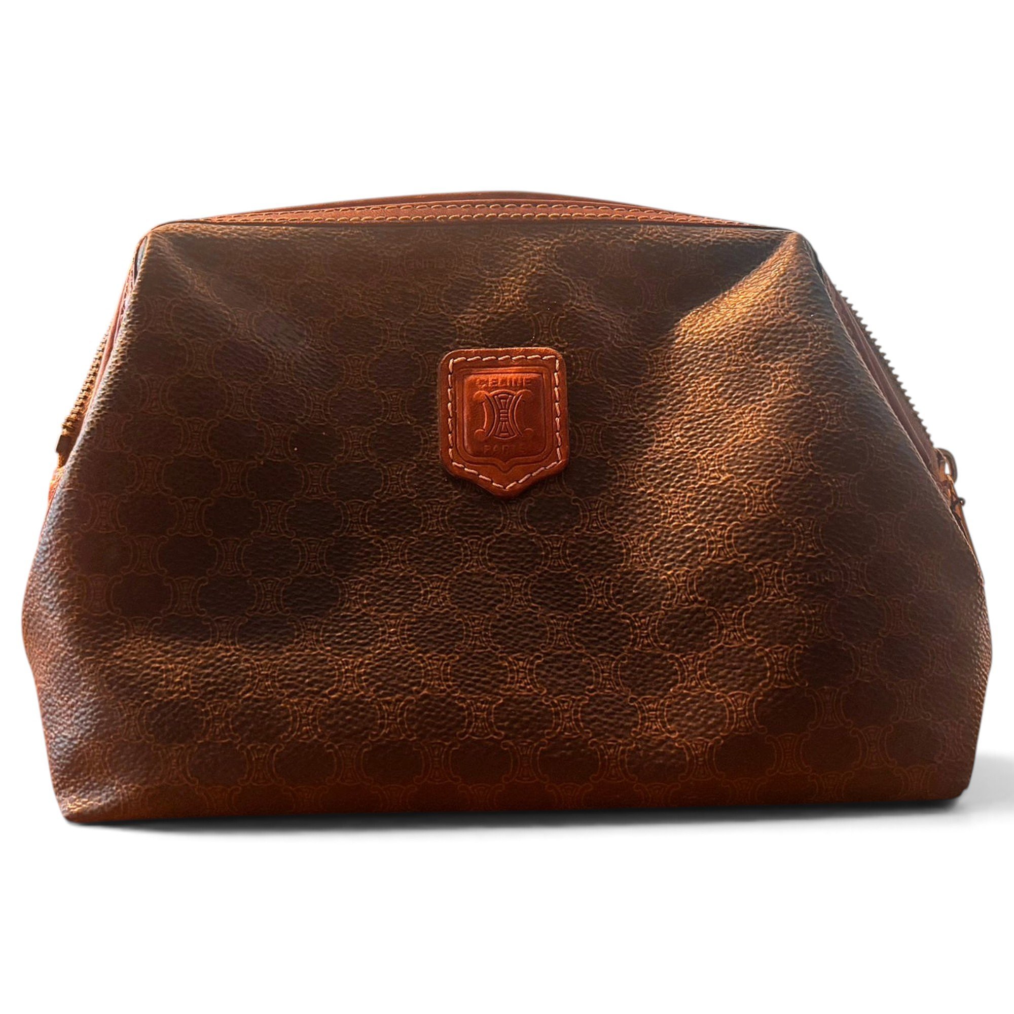 Triomphe Vintage cloth clutch bag