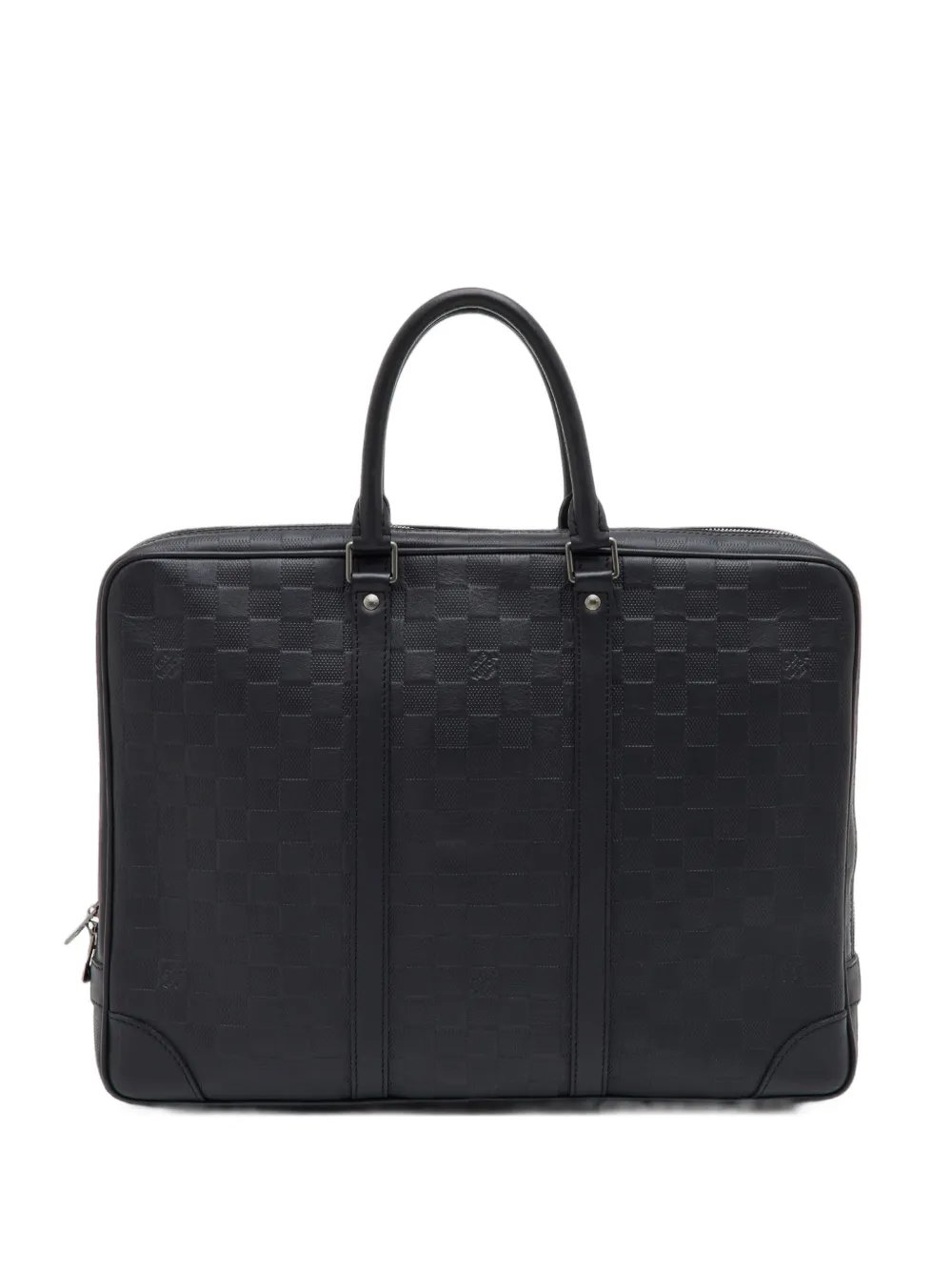 2012 Document Business Damier Infini leather laptop bag