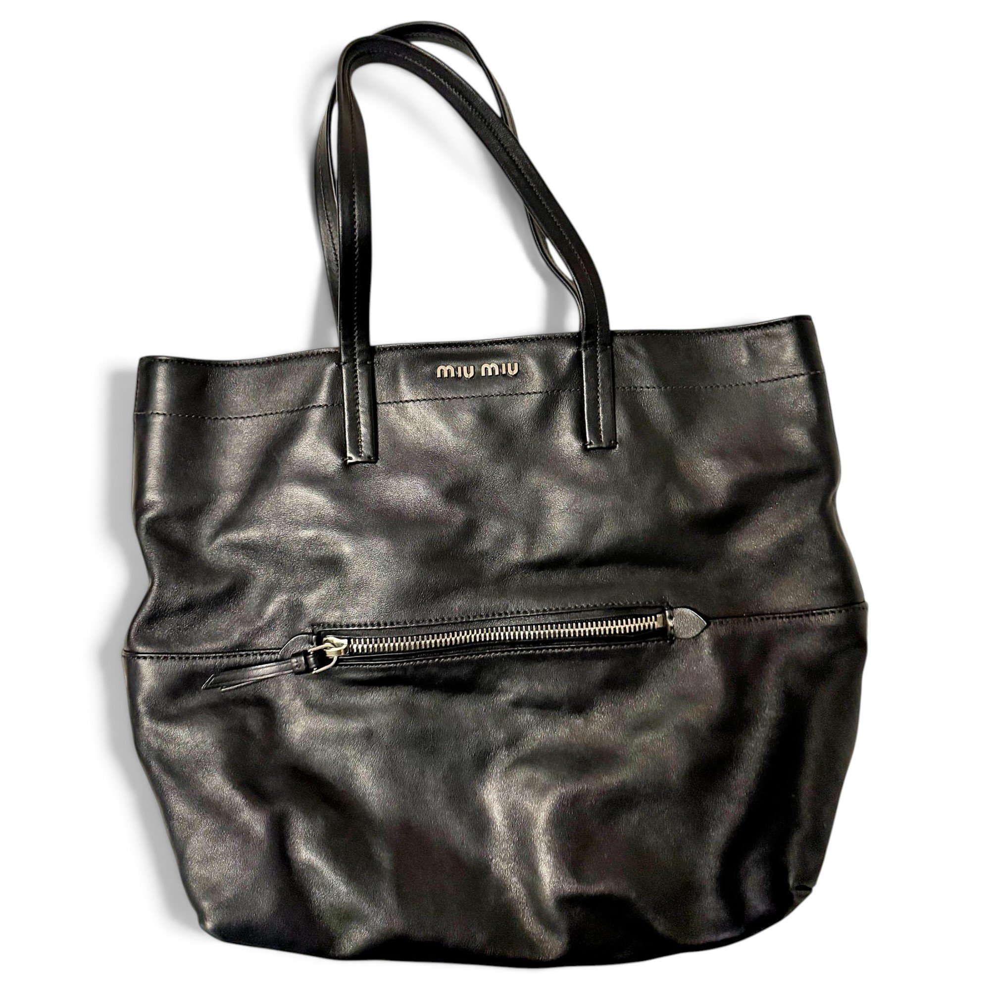 Leather tote