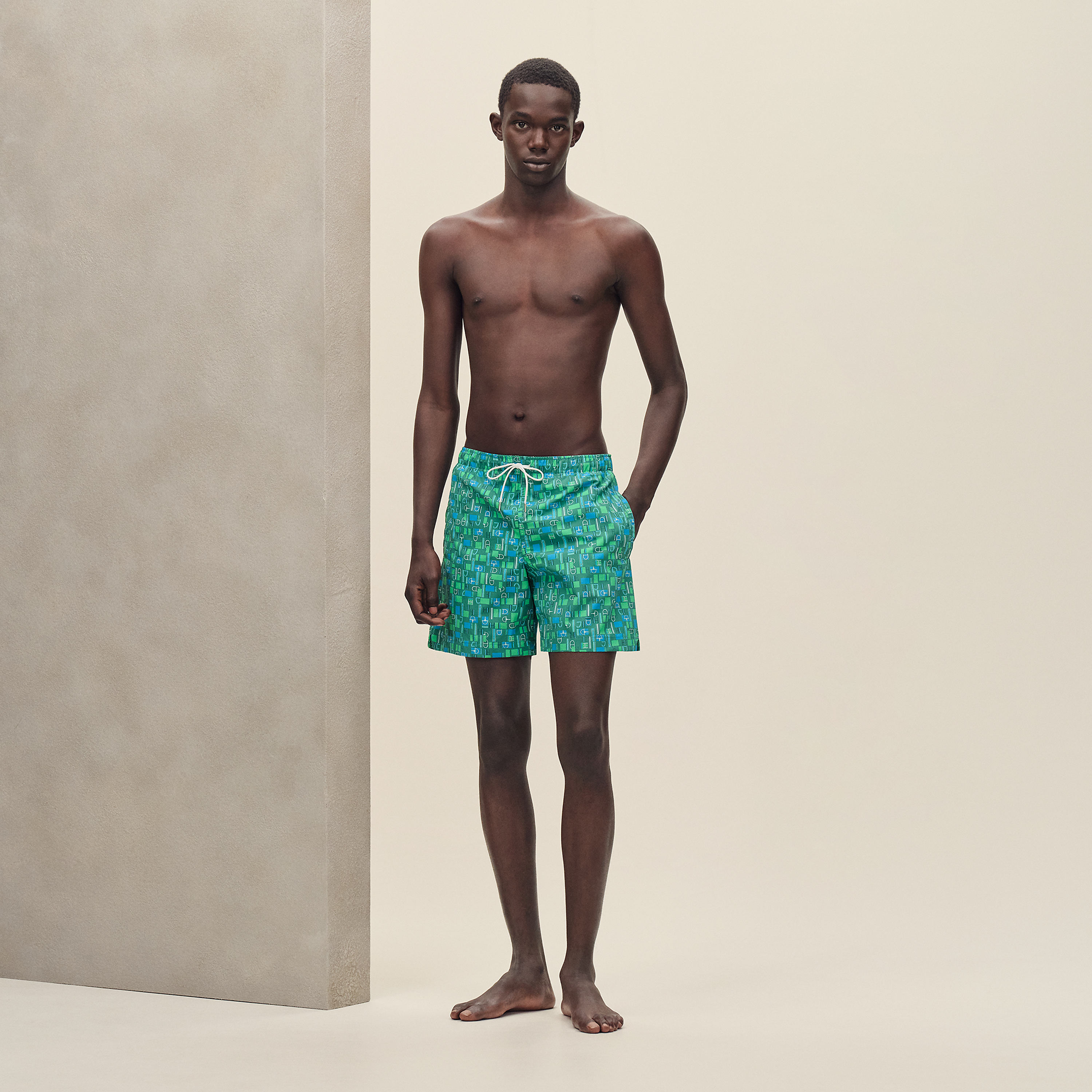 "Metal au Carre" swim trunks