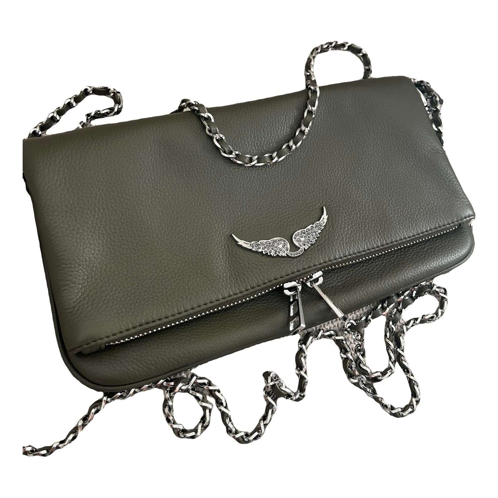Rock leather crossbody bag
