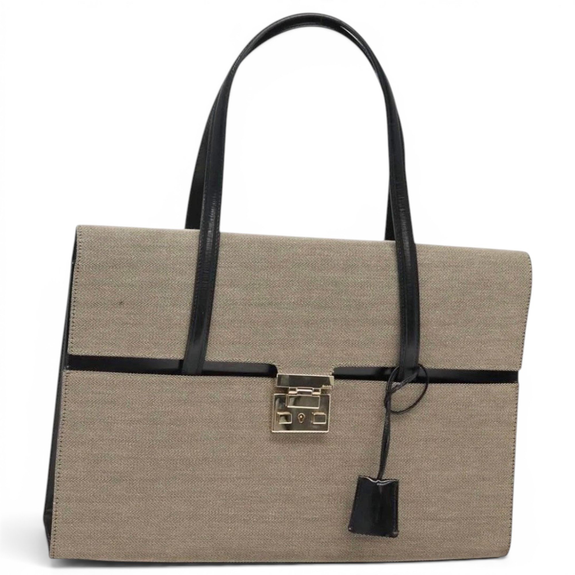 Lady Lock cloth handbag