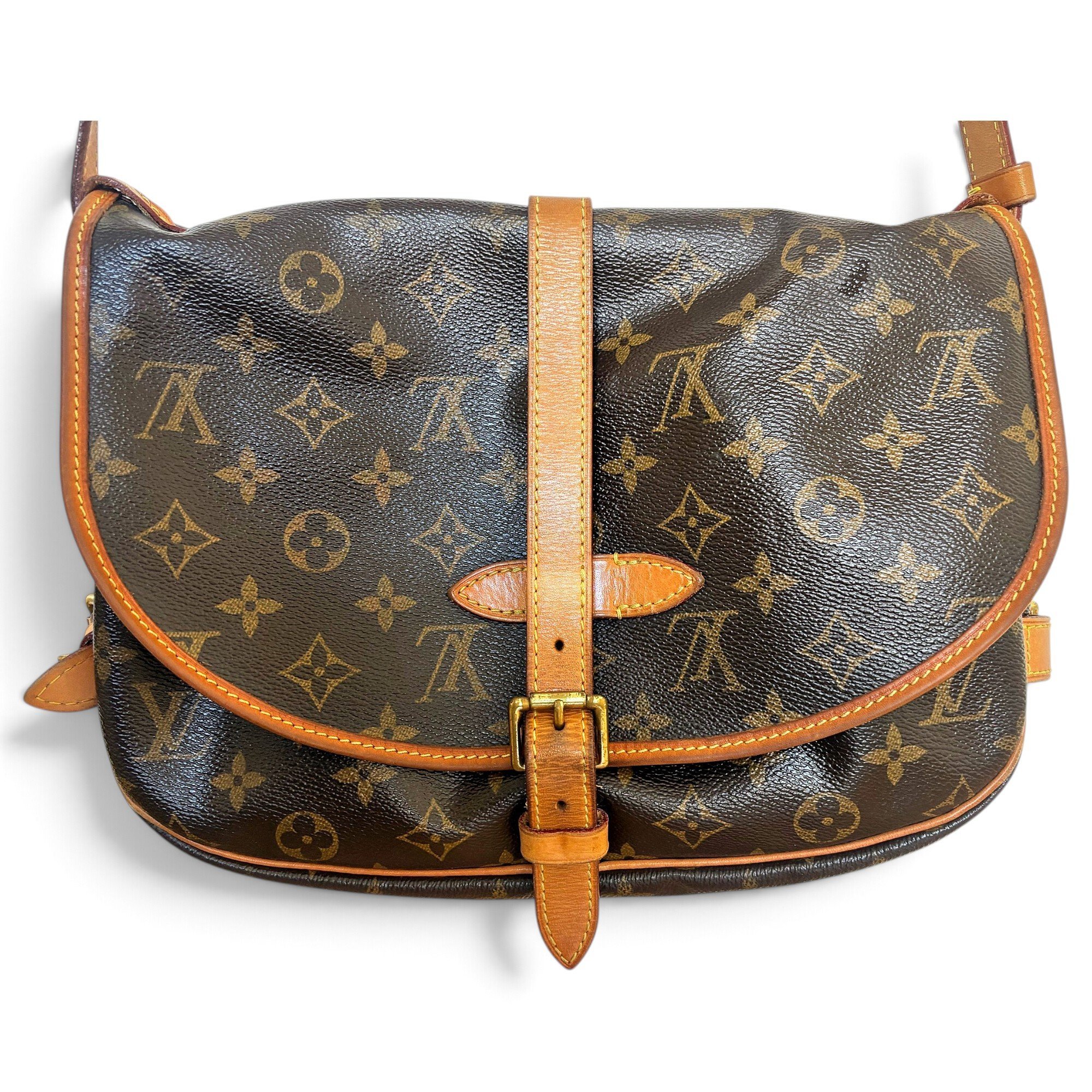 Saumur leather crossbody bag
