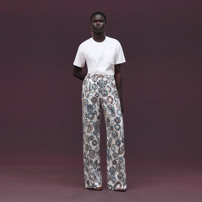 Blanc Maxi Embroidered Pocket T-shirt