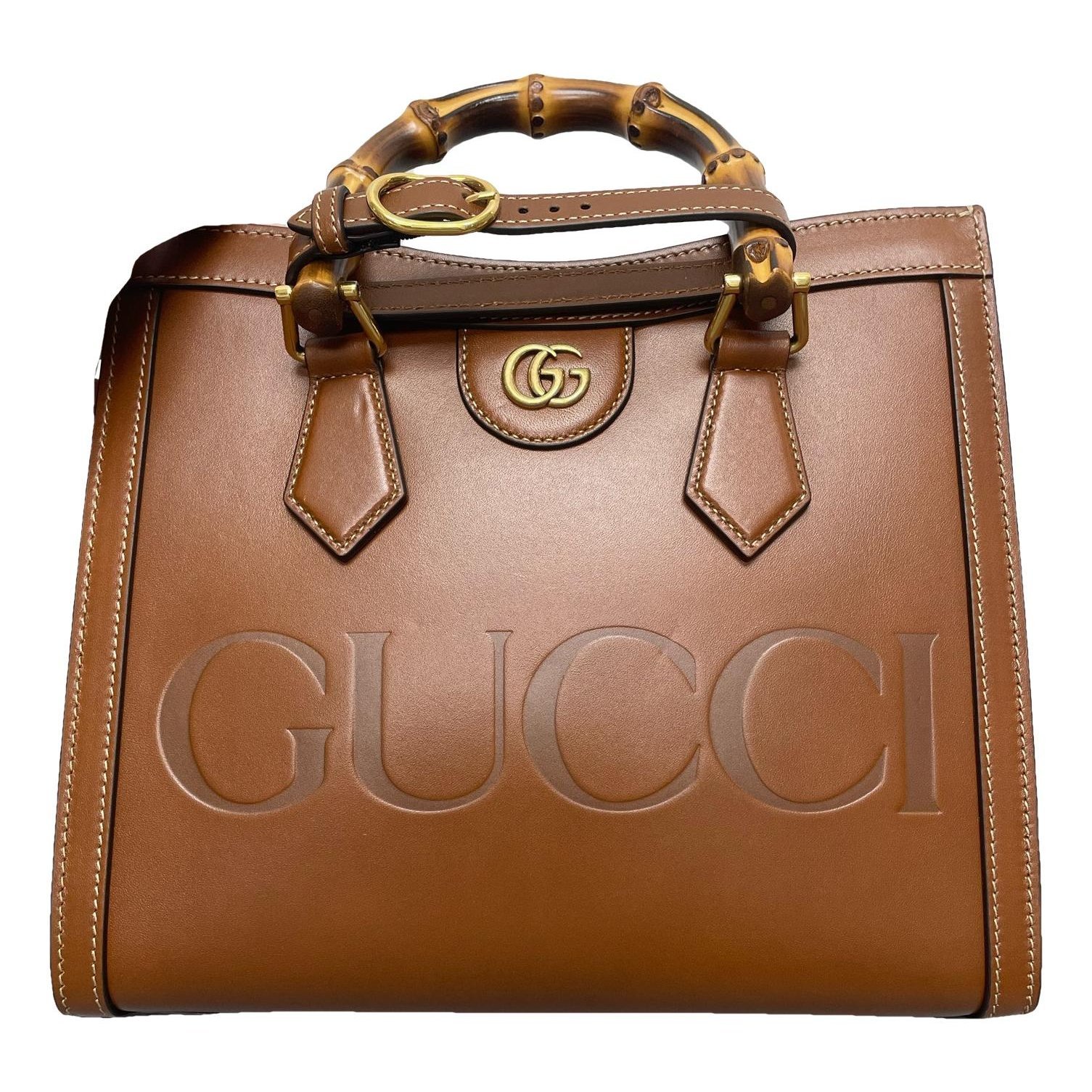 Diana Bamboo leather handbag