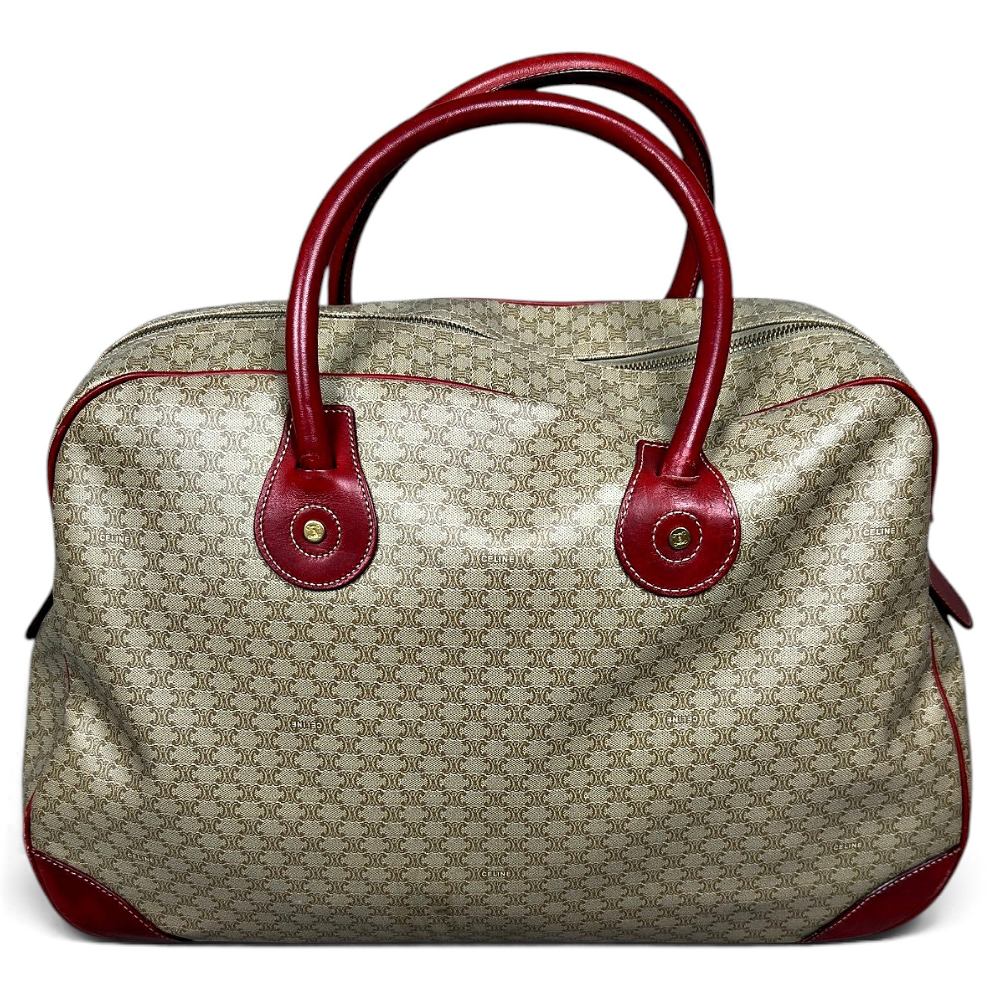 Leather bowling bag