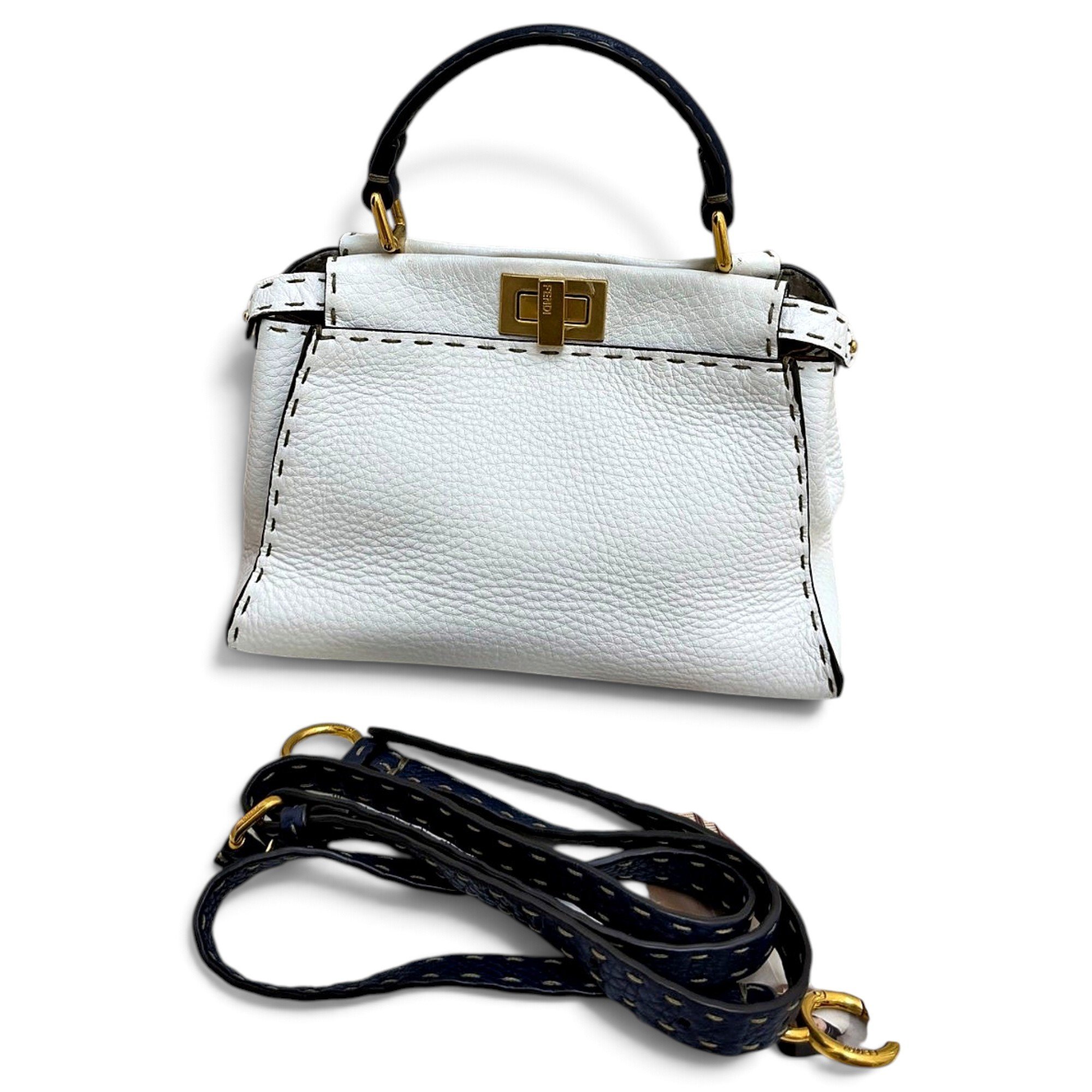 Fendi Peekaboo leather handbag