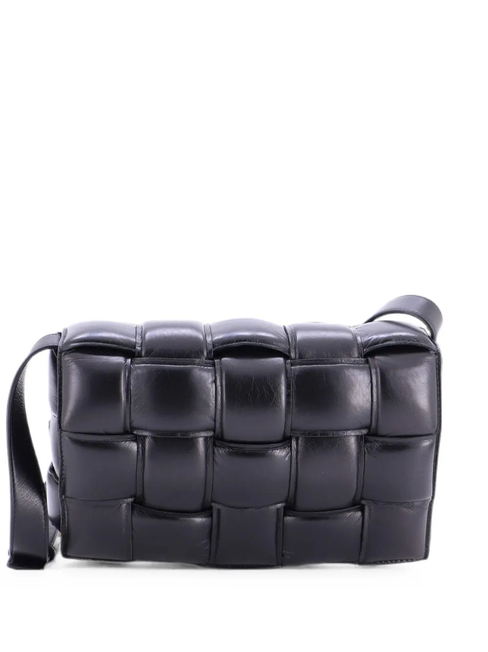 Cassette Padded Maxi Intrecciato Leather crossbody bag