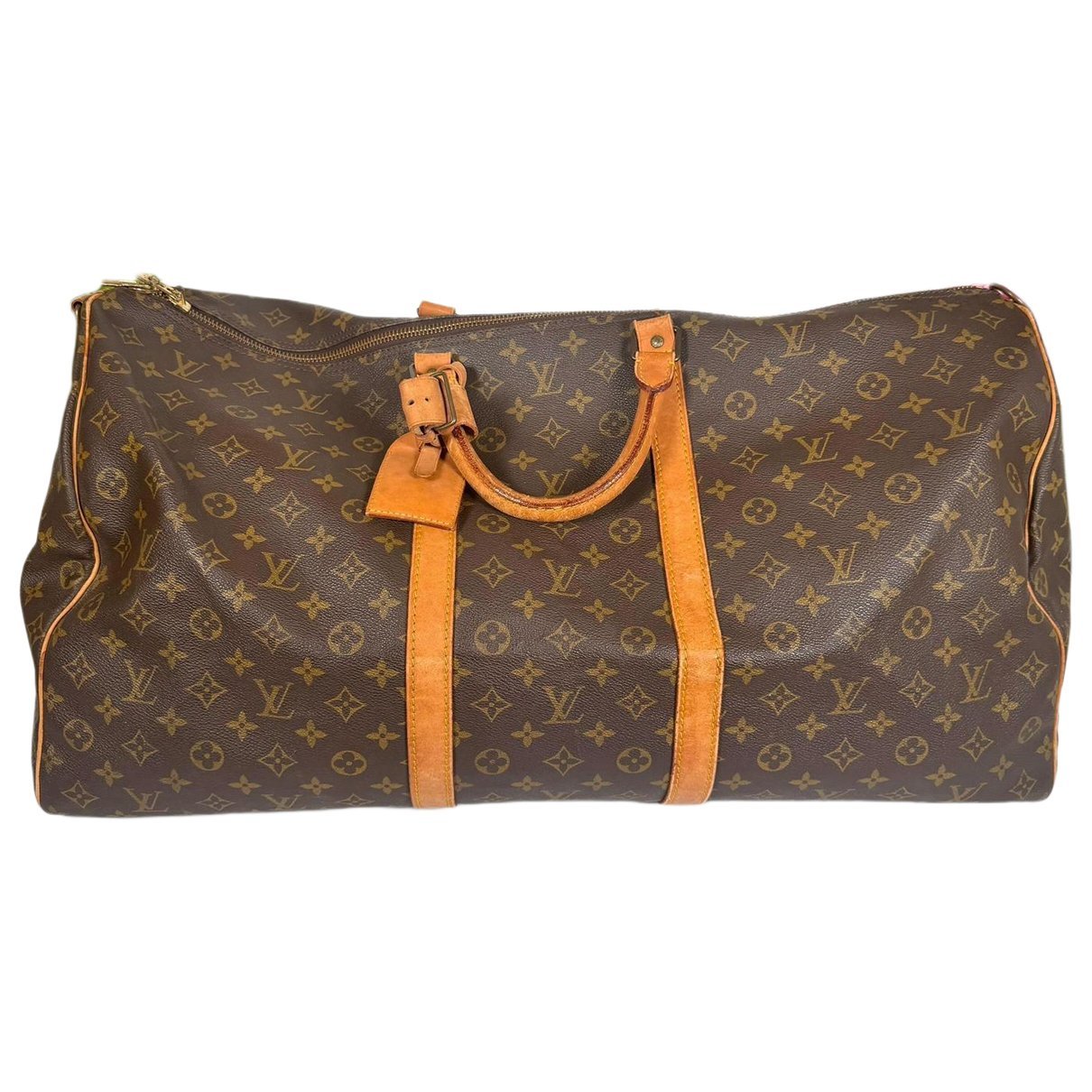 Keepall leather travel bag