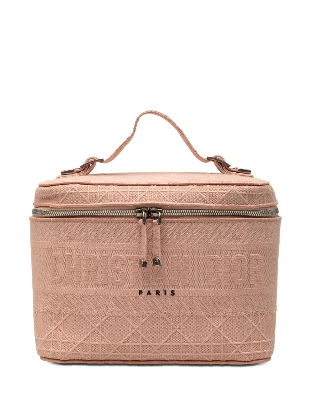 2020 Diortravel Canvas Cannage D Lite Case vanity bag