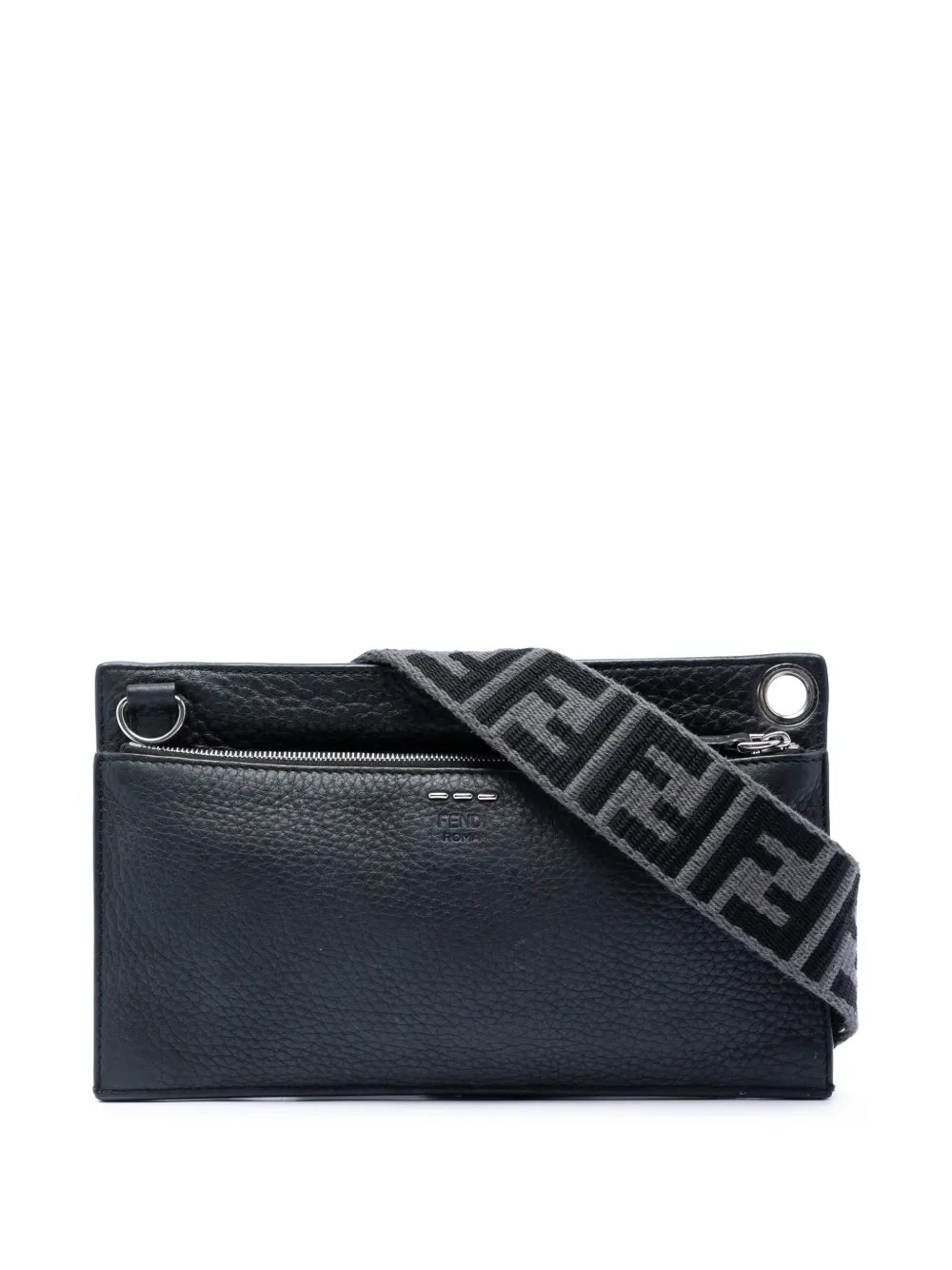 2018-2026 Calfskin FF 1974 Flat Pouch crossbody bag