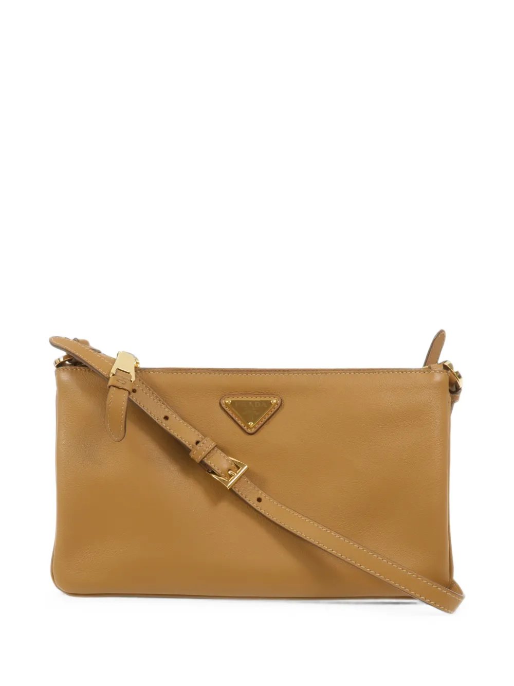 Prada Enamel Triangle logo shoulder bag