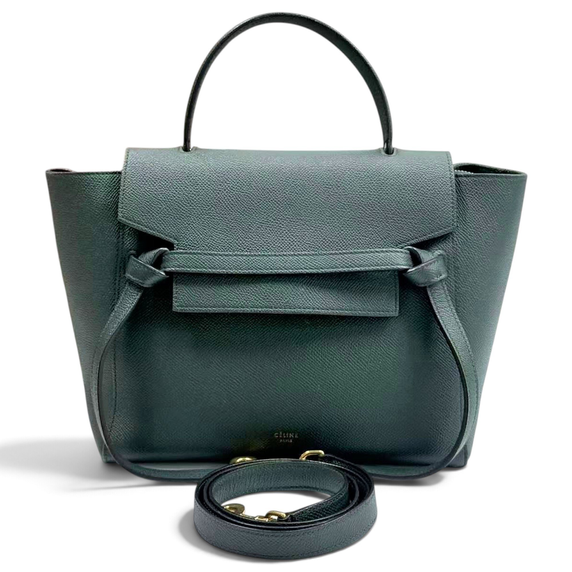 Belt leather handbag