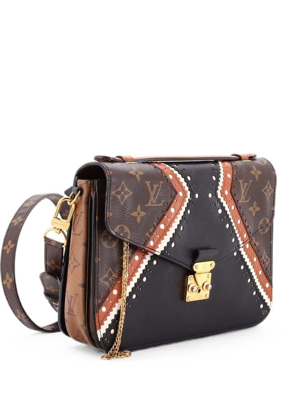 Pochette Metis Limited Edition Brogue Reverse Monogram Canvas and Leather crossbody bag