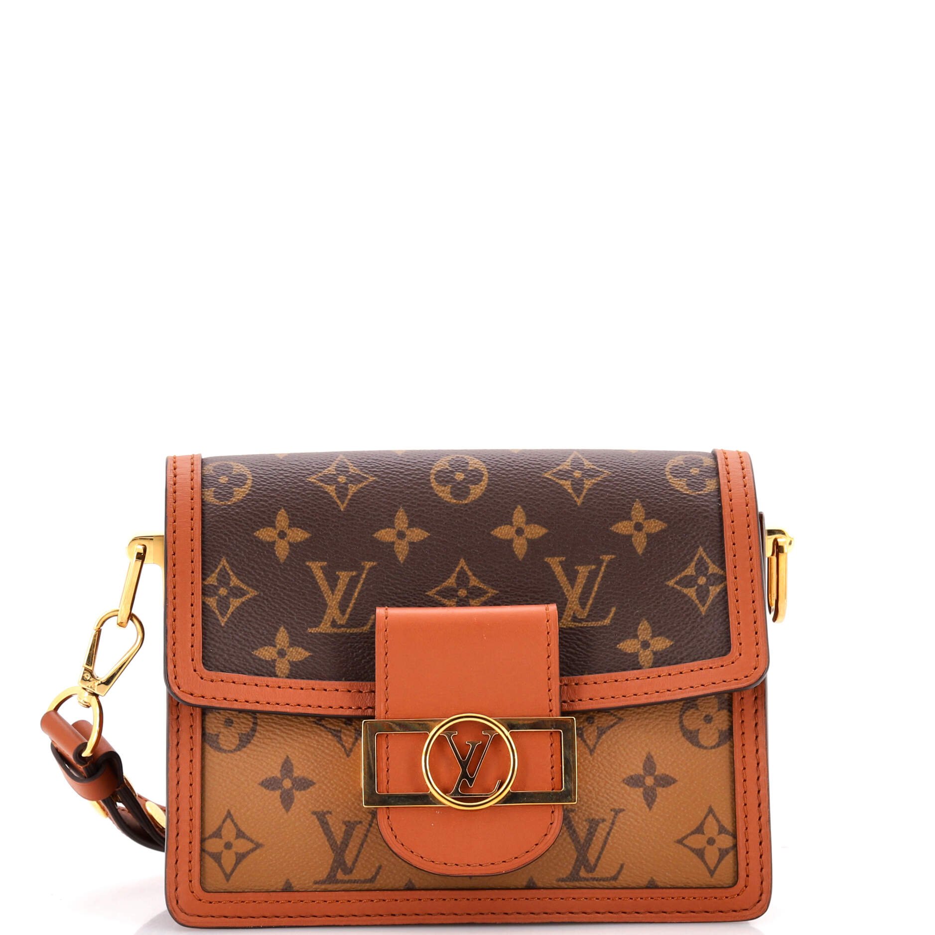 Louis Vuitton Dauphine Shoulder Bag Reverse Monogram Canvas Mini