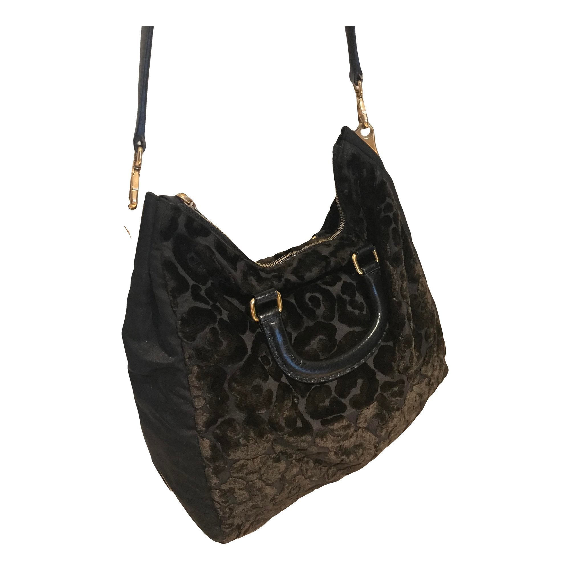 Velvet handbag