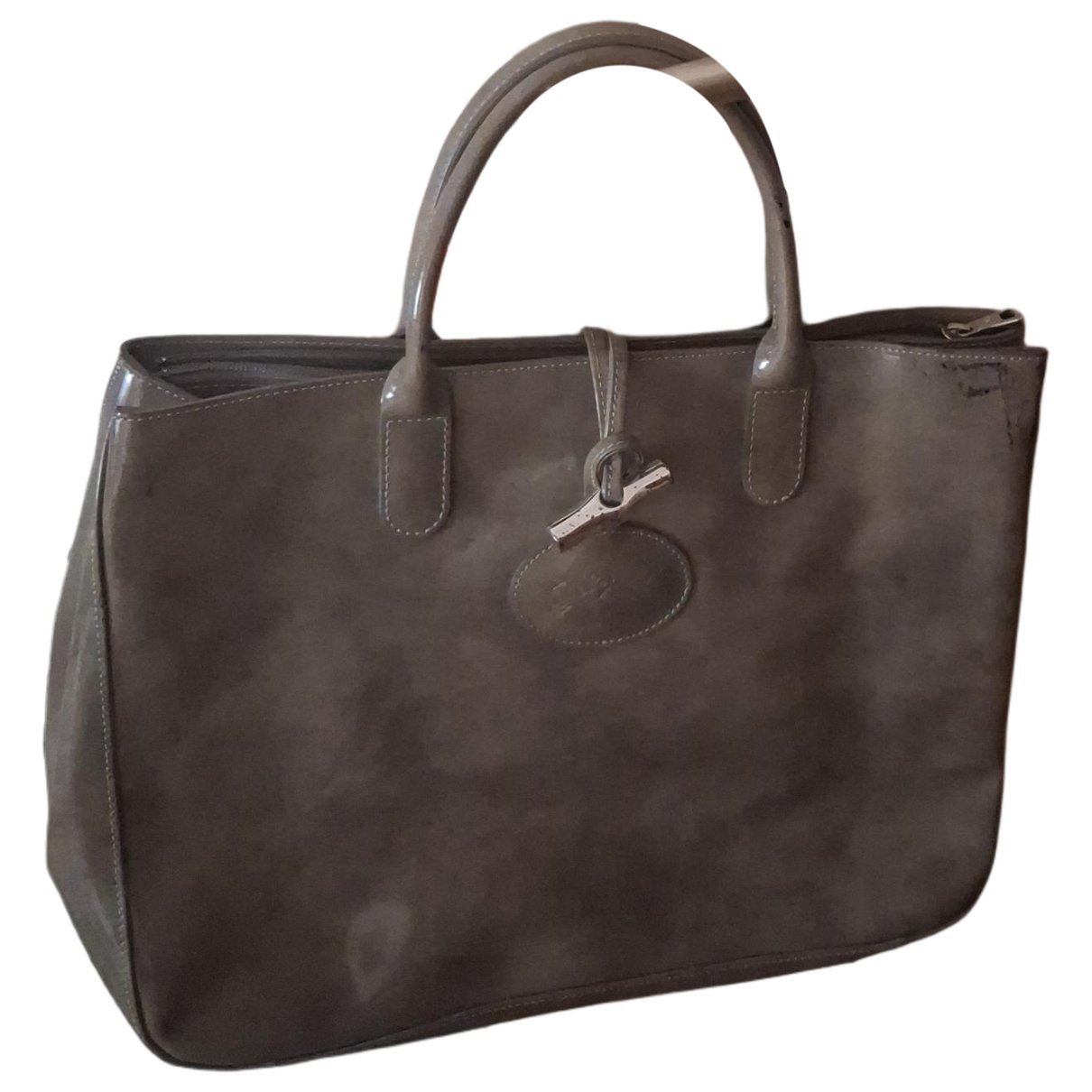 Roseau patent leather tote
