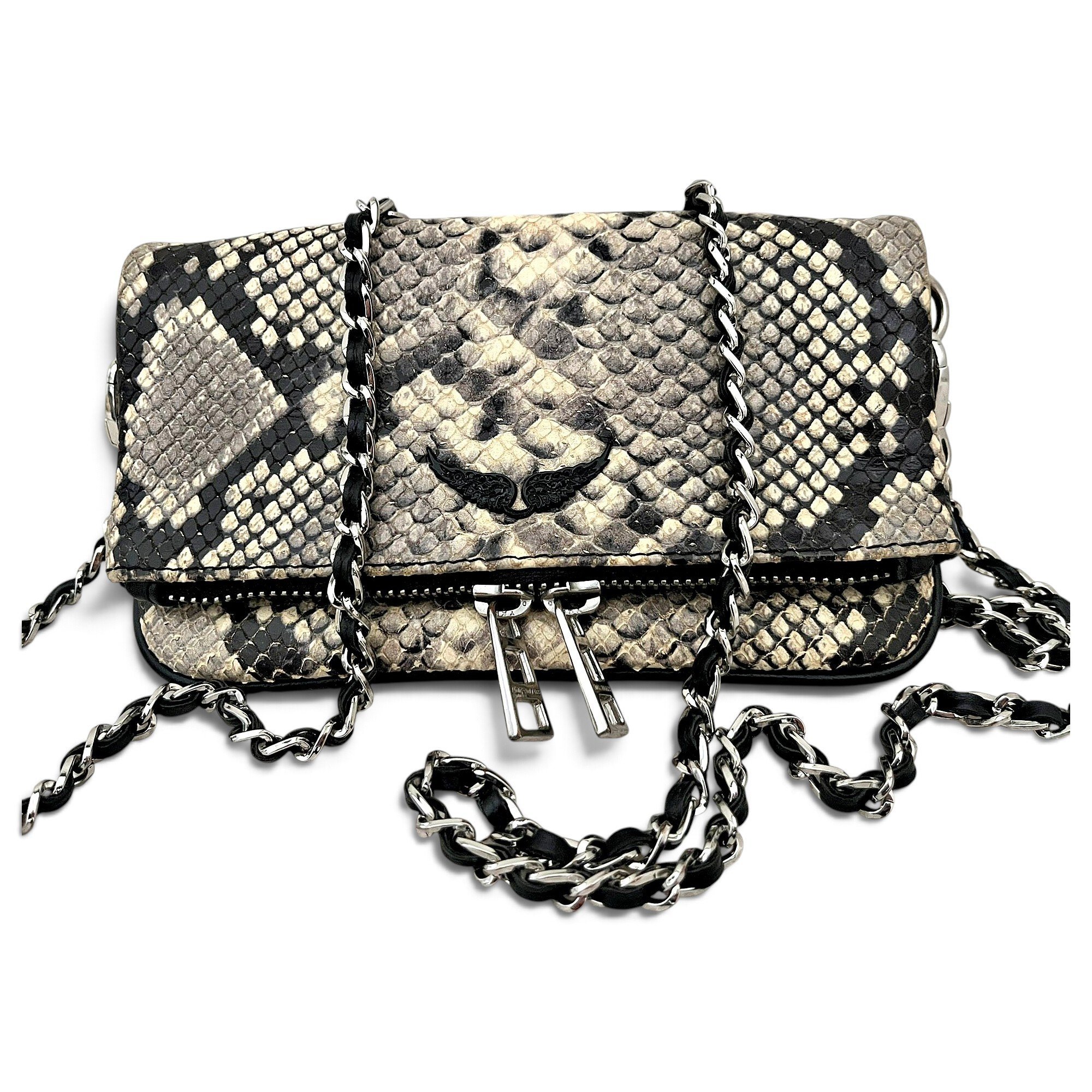 Rock leather crossbody bag