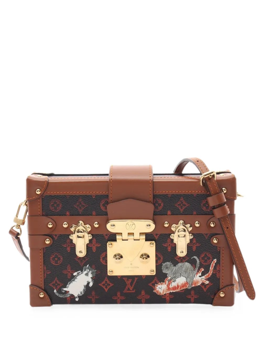2021 NM Petite Malle Catgram shoulder bag
