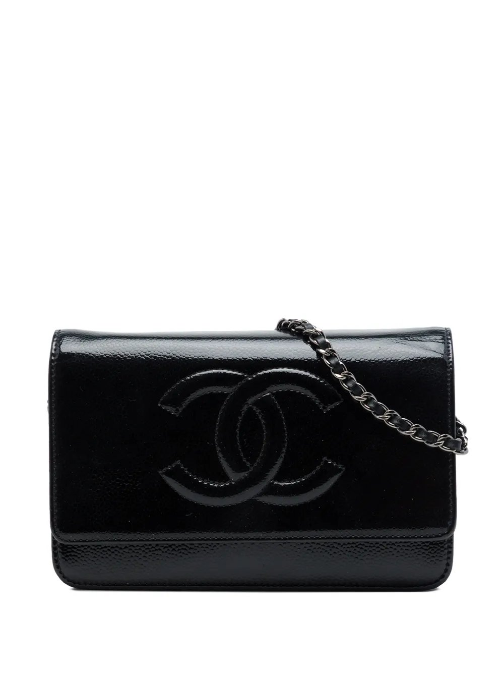 2014-2015 CC Patent Caviar Wallet On Chain crossbody bag