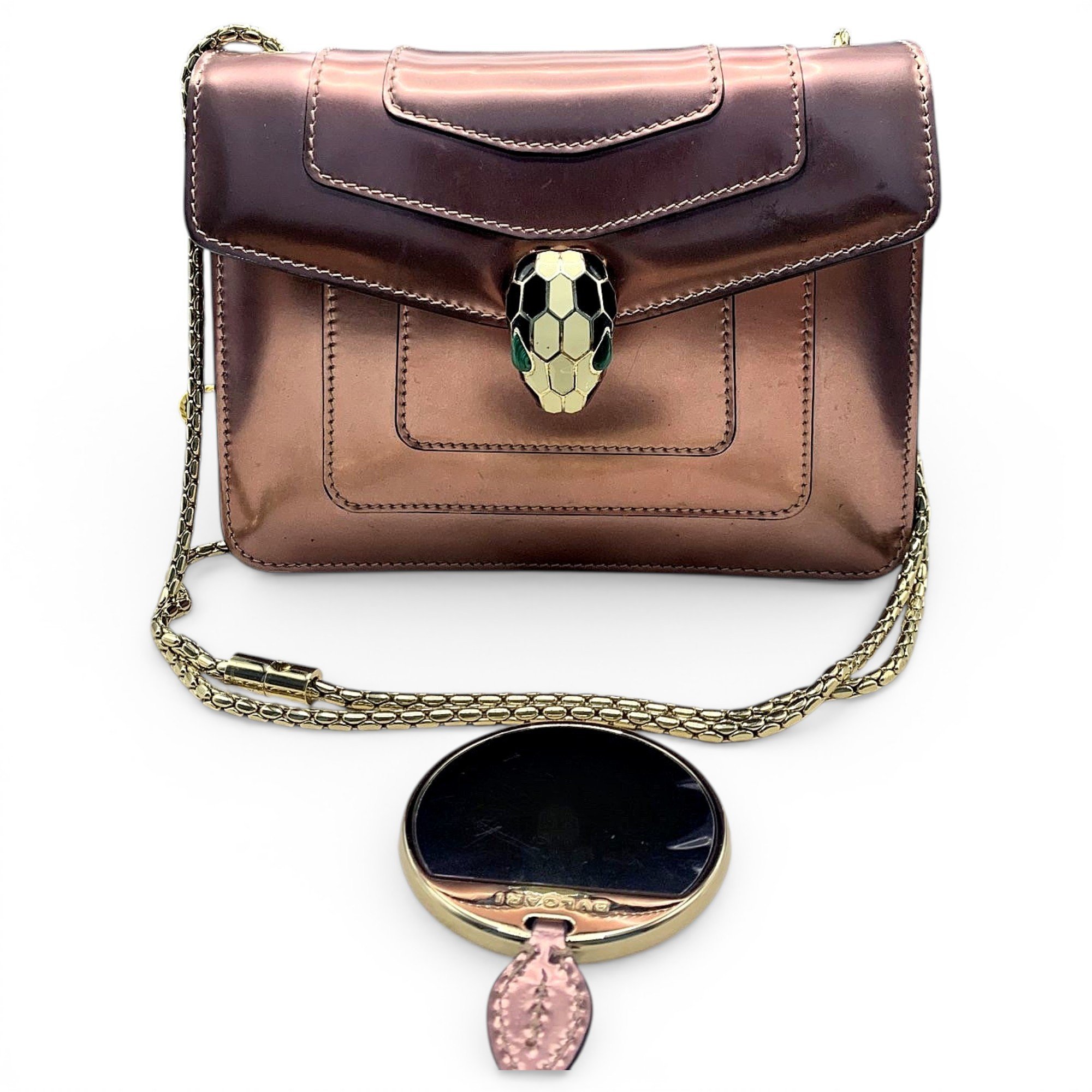 Serpenti leather handbag