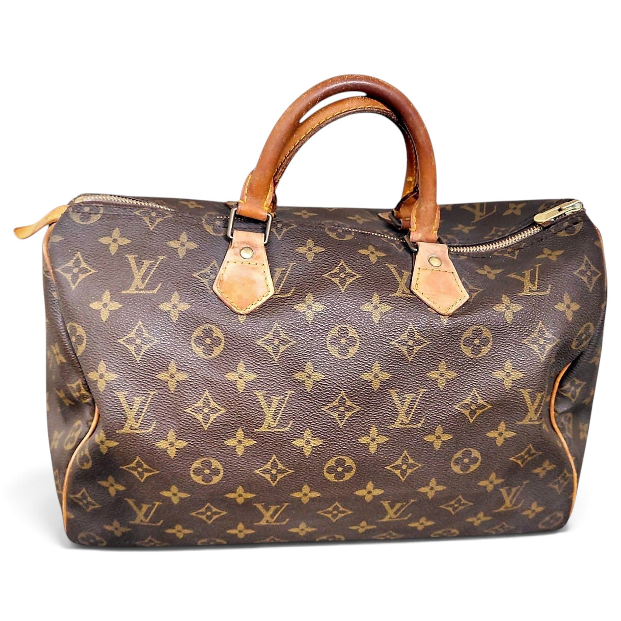 Speedy leather handbag