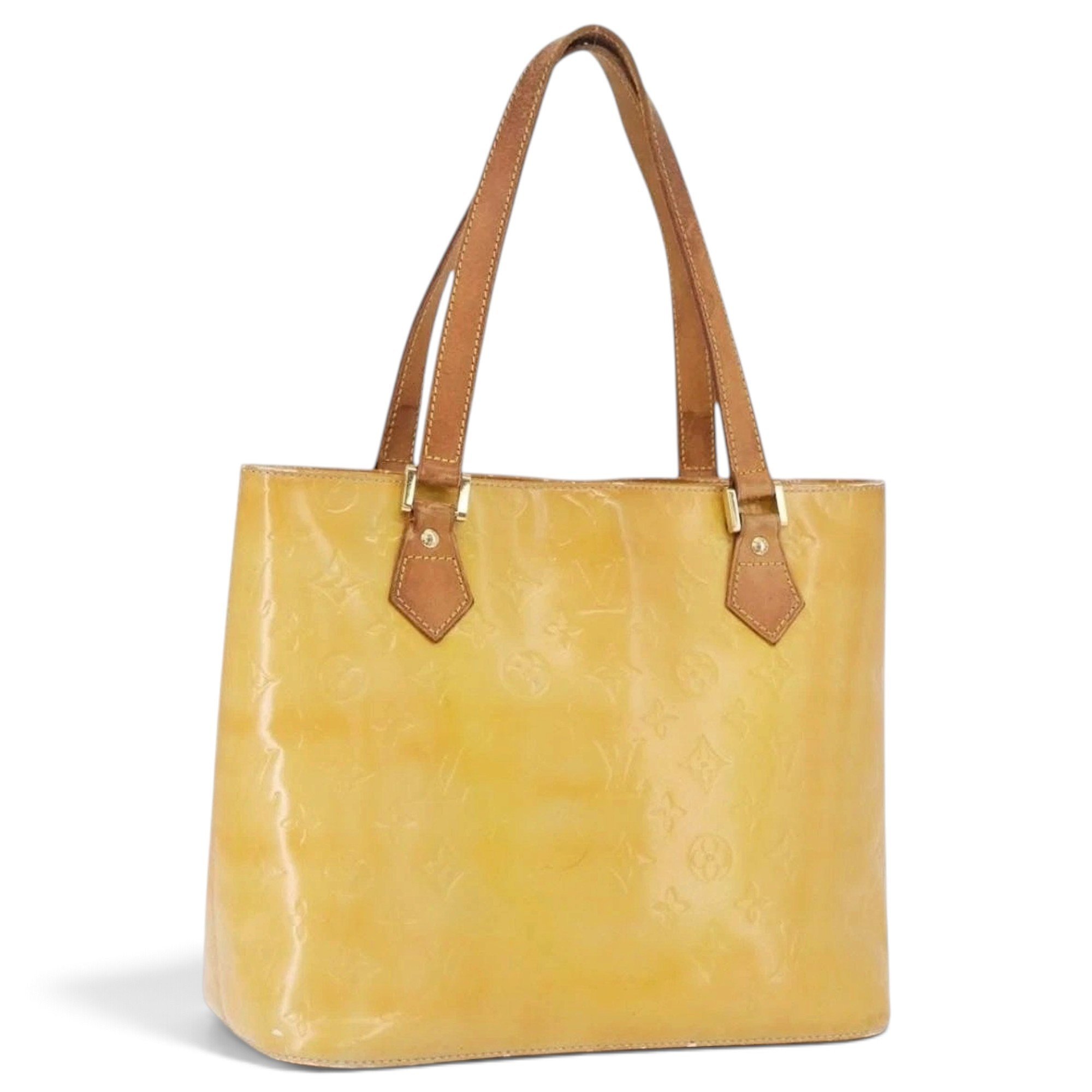 Patent leather handbag