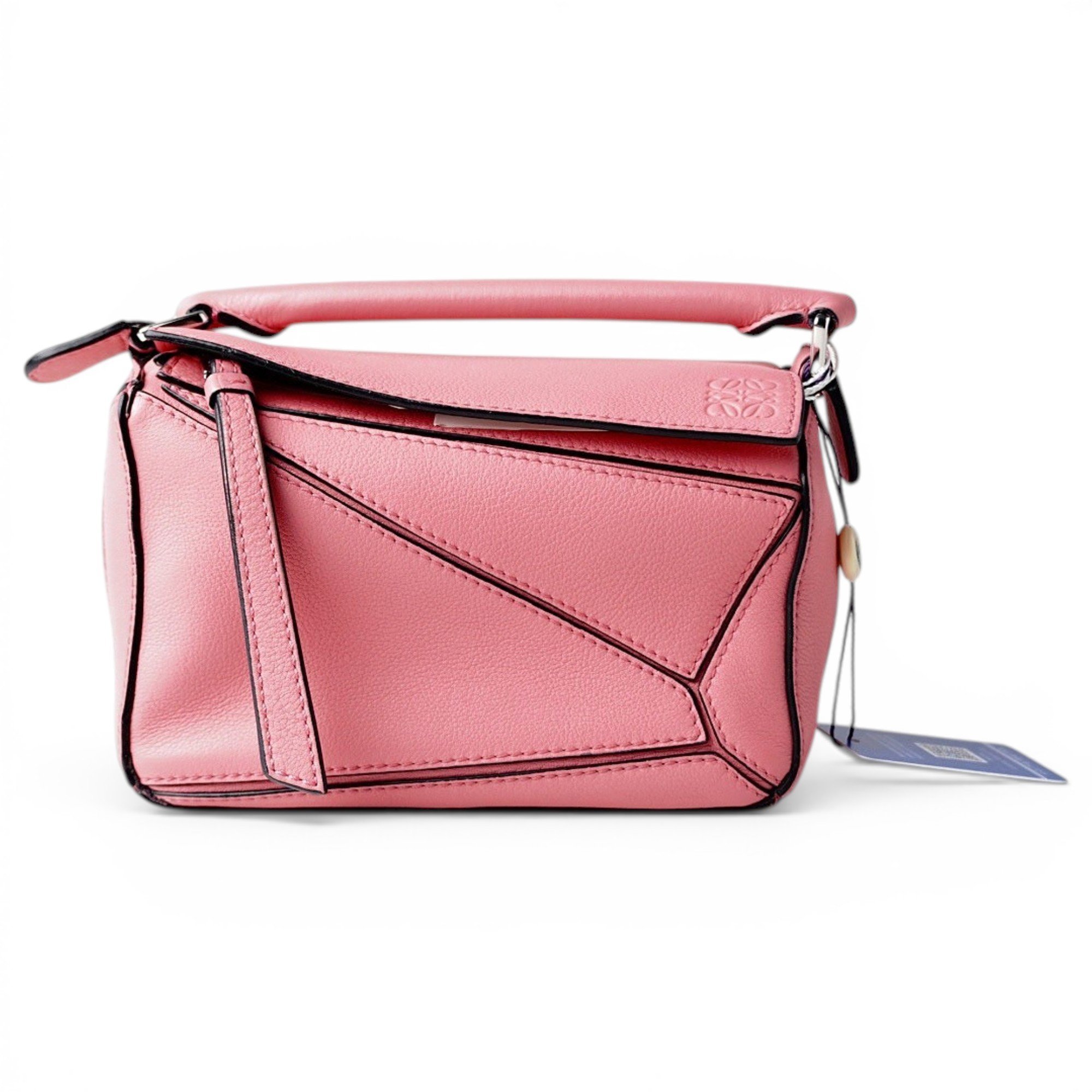 Puzzle leather handbag