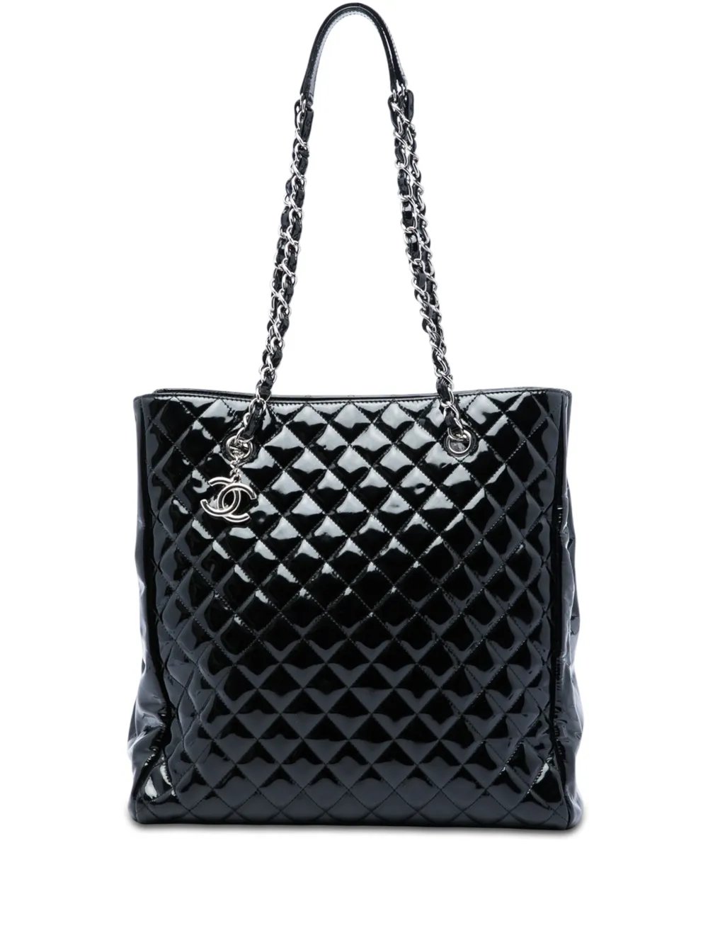 2010-2011 CC Quilted Patent North South tote bag