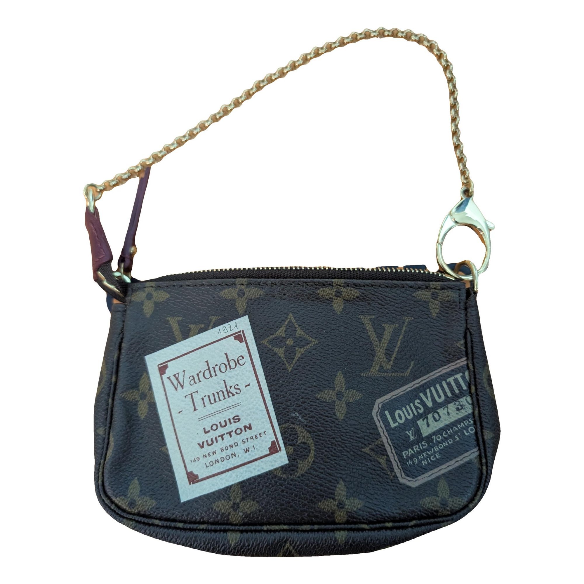 Pochette Trunk leather clutch bag