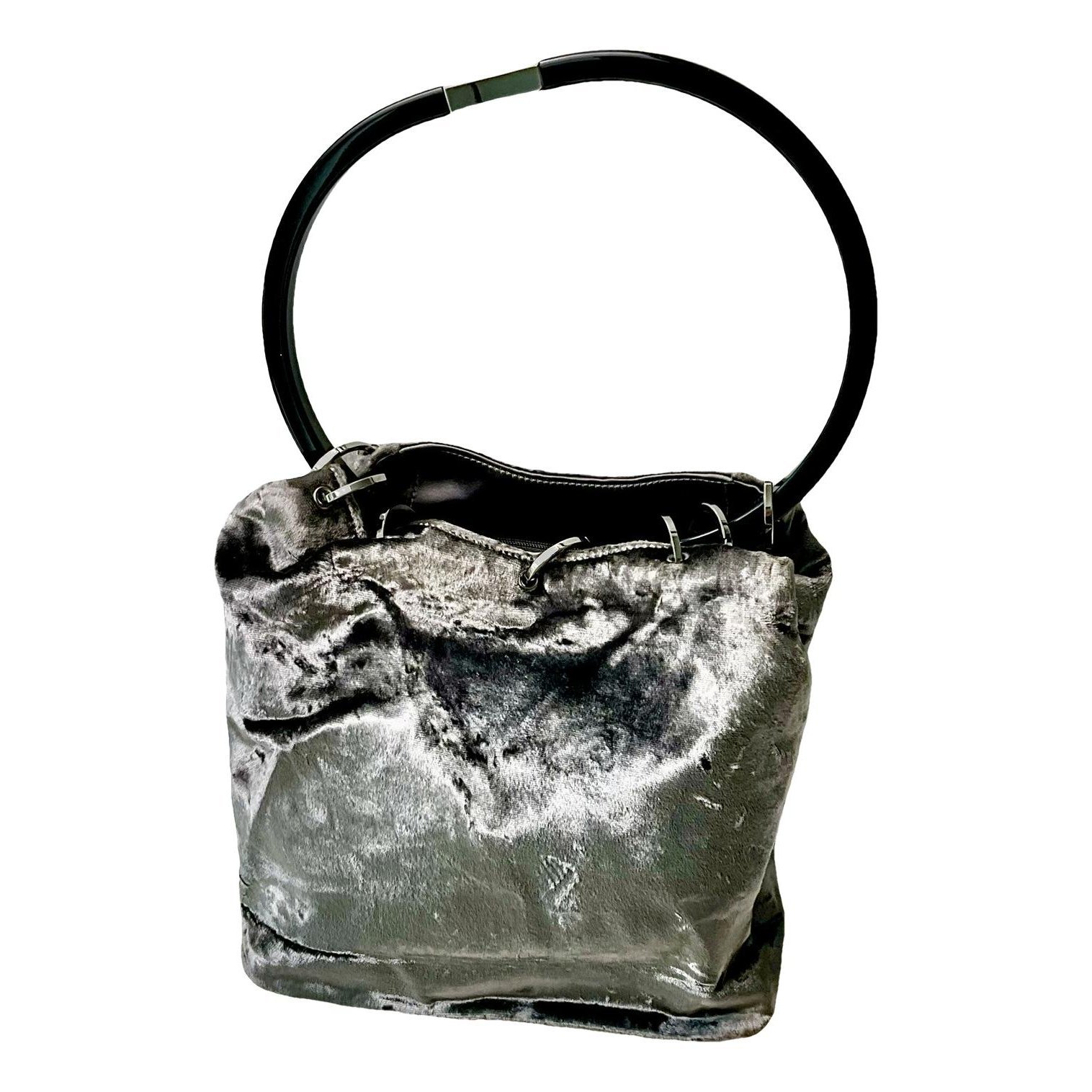 Velvet handbag