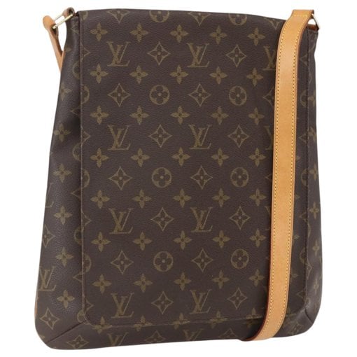 Musette cloth handbag