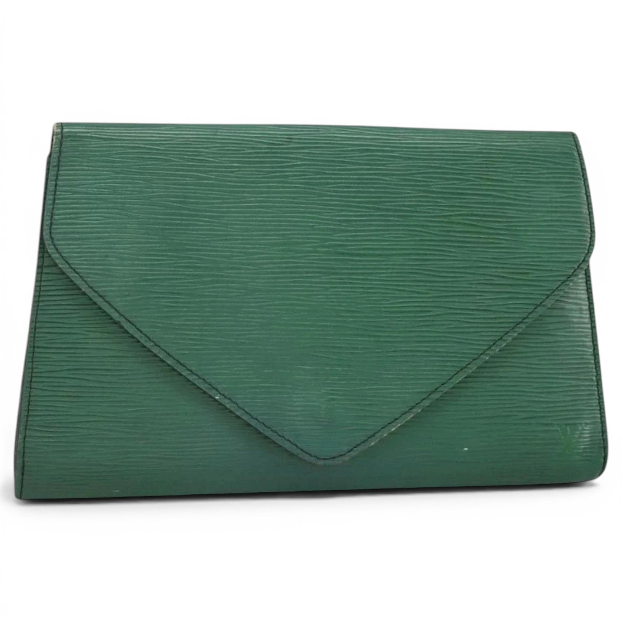 Leather clutch bag