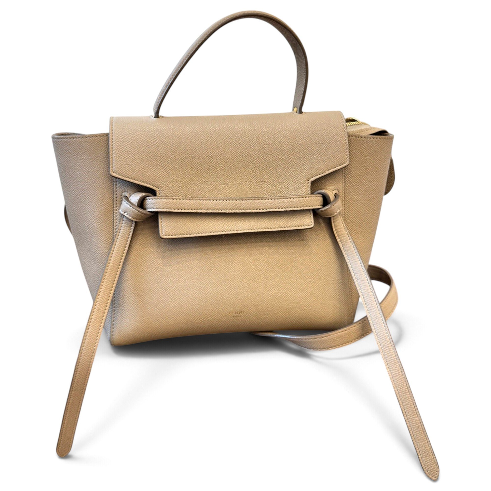 Belt leather handbag