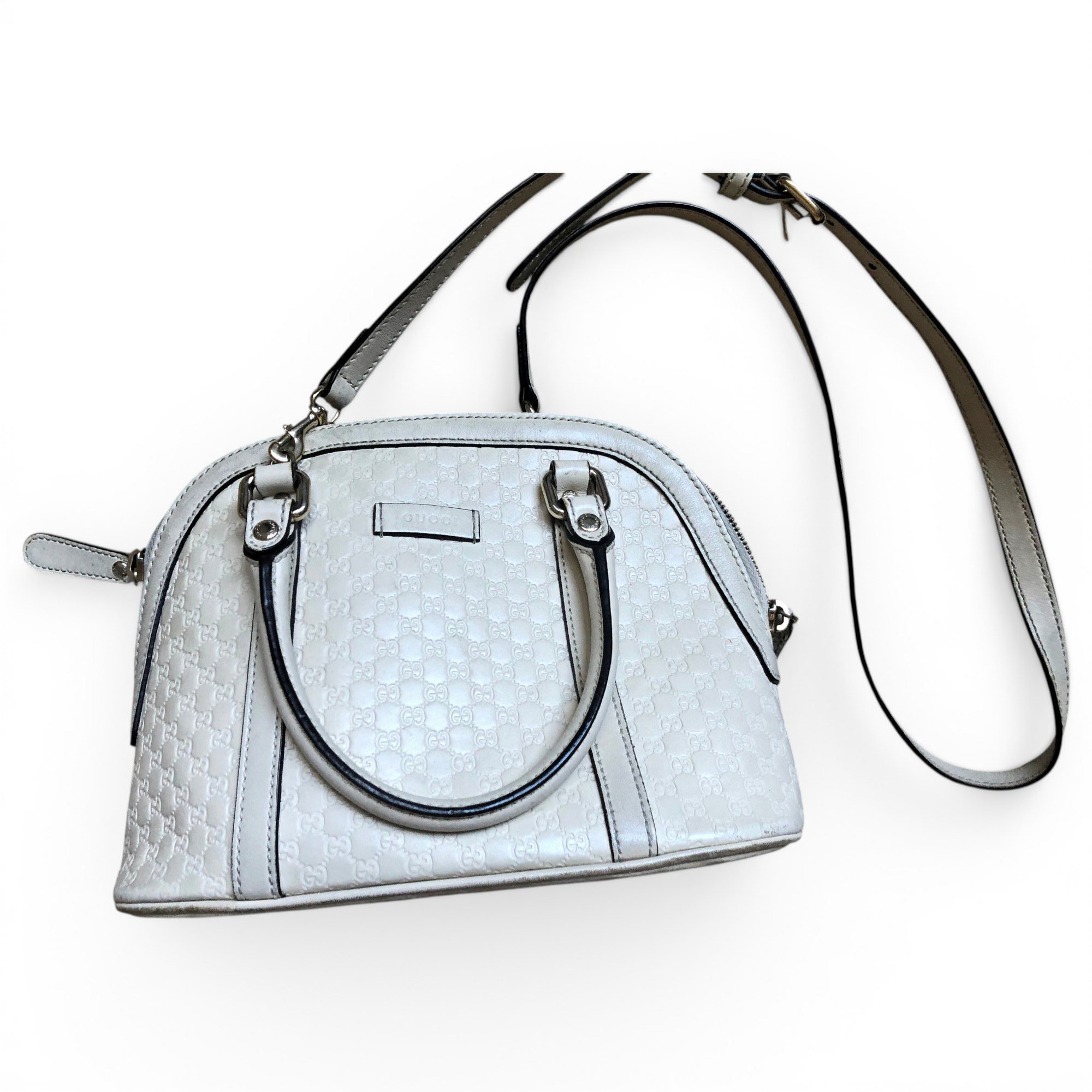 Dôme leather handbag