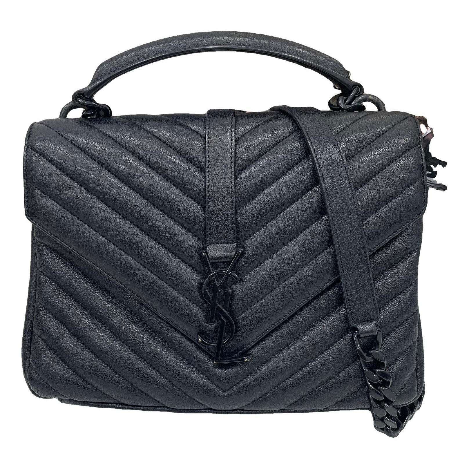 Collége monogramme leather handbag