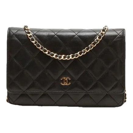 Wallet On Chain leather crossbody bag